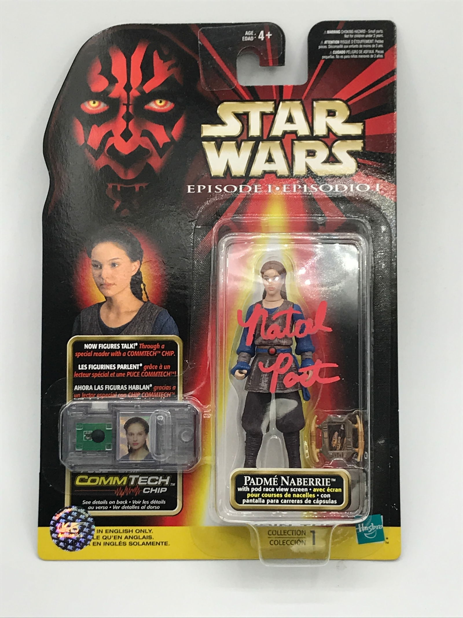 NATALIE PORTMAN SIGNED PADME ACTION FIGURE - KB COA (1 of 1)