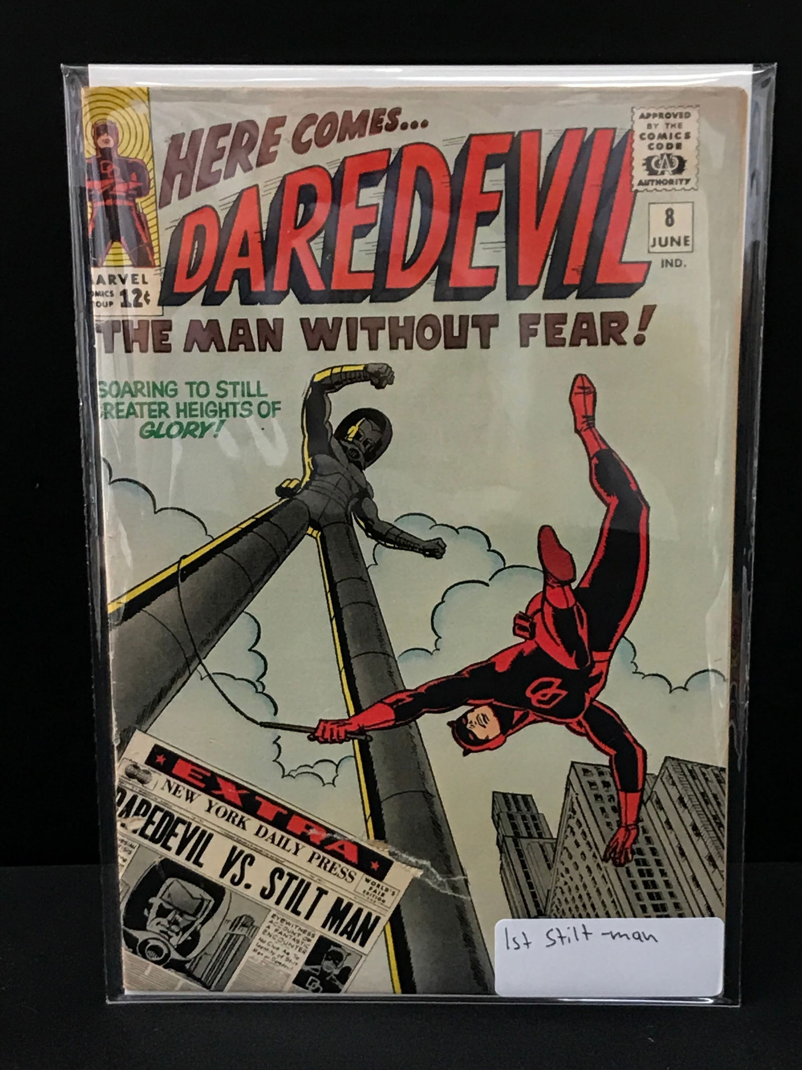 DAREDEVIL #8 1ST STILTMAN - MARVEL COMICS (1 of 1)