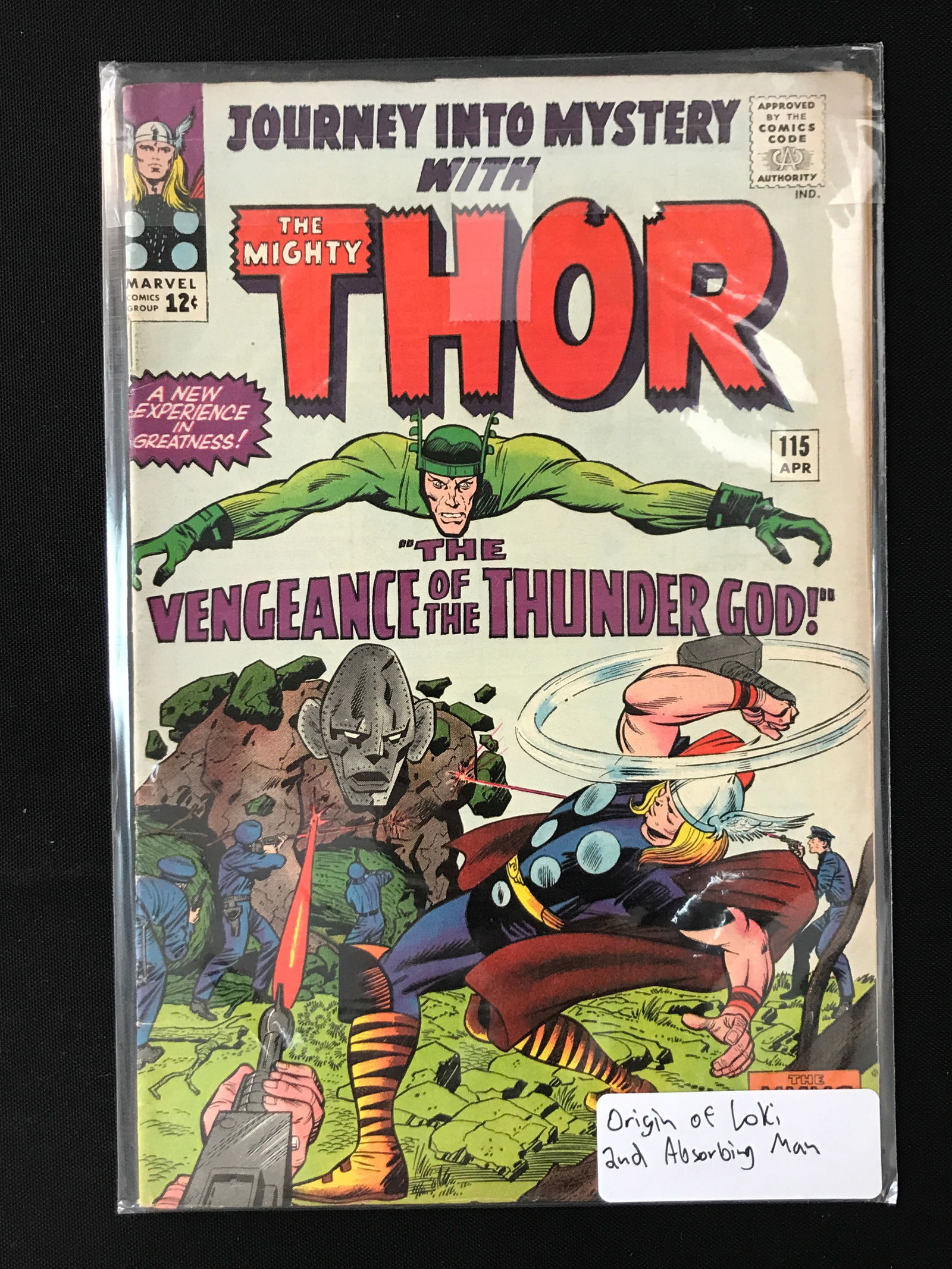 JOURNEY INTO MYSTERY THE MIGHTY THOR #115 ORIGIN OF LOKI - MARVEL COMICS (1 of 1)