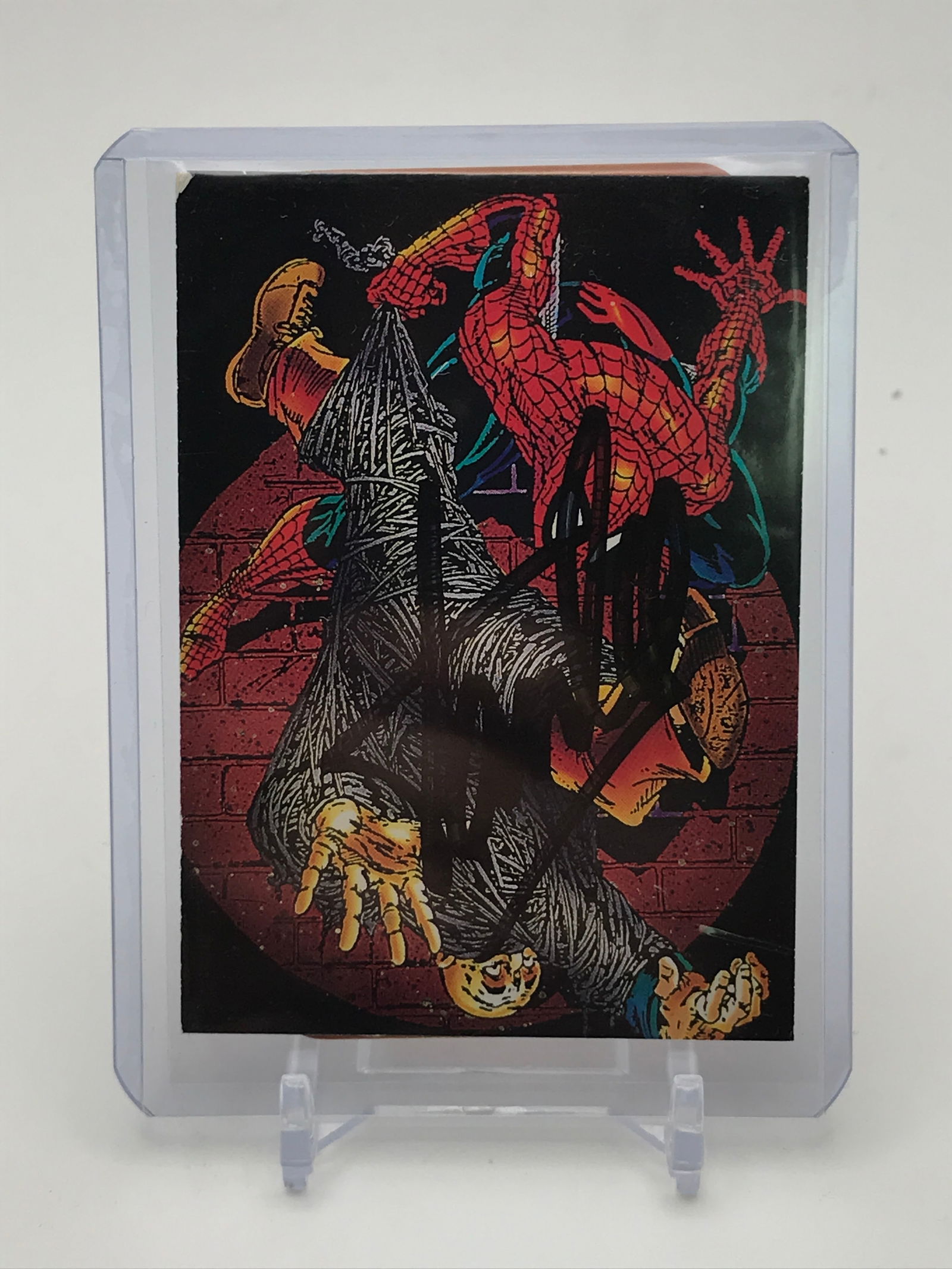 STAN LEE SIGNED SPIDERMAN TRADING CARD - AUTOGRAPH EXPERTS UNION COA (1 of 2)