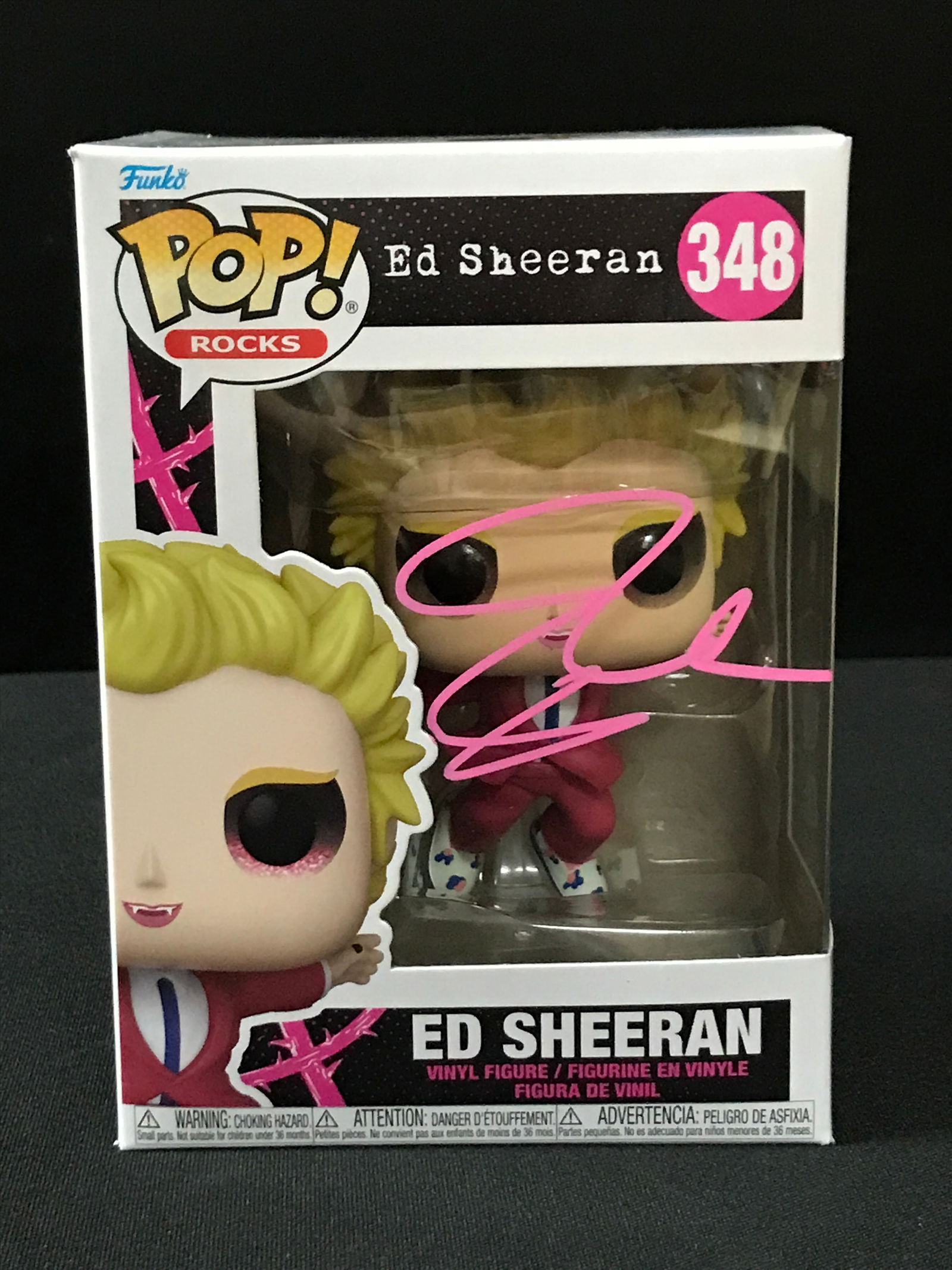 ED SHEERAN SIGNED FUNKO POP - ACE COA (1 of 2)