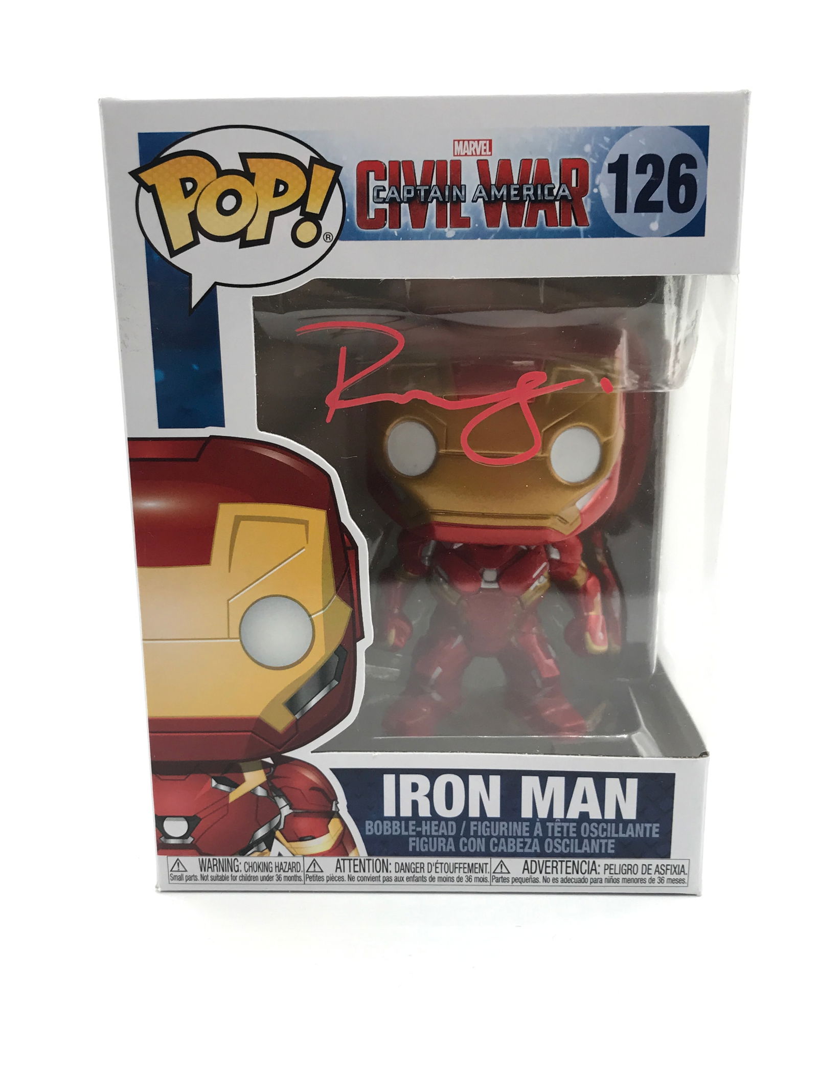 ROBERT DOWNEY JR SIGNED FUNKO POP - KB COA (1 of 2)