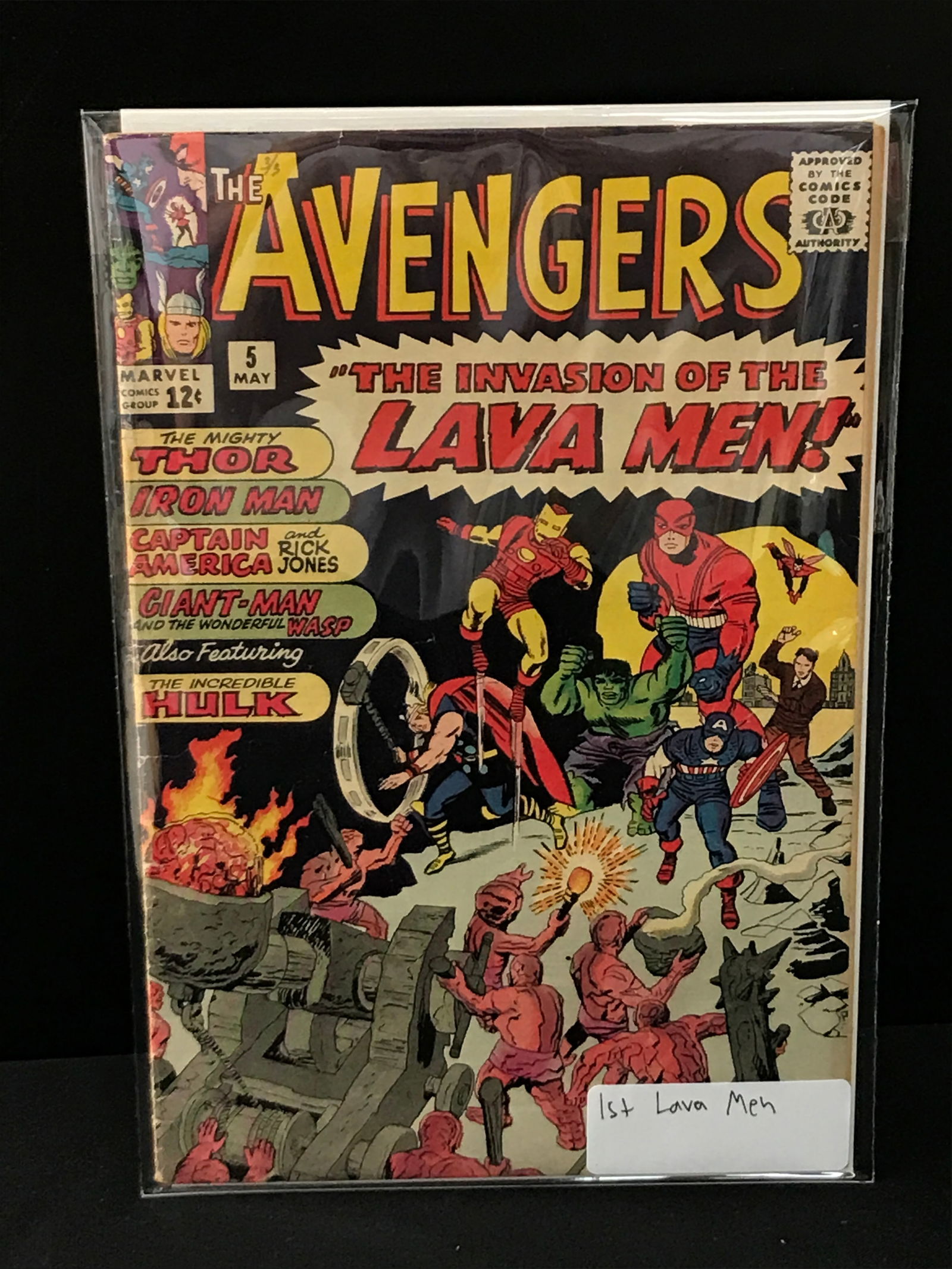 AVENGERS #5 1ST LAVA MEN - MARVEL COMICS (1 of 1)