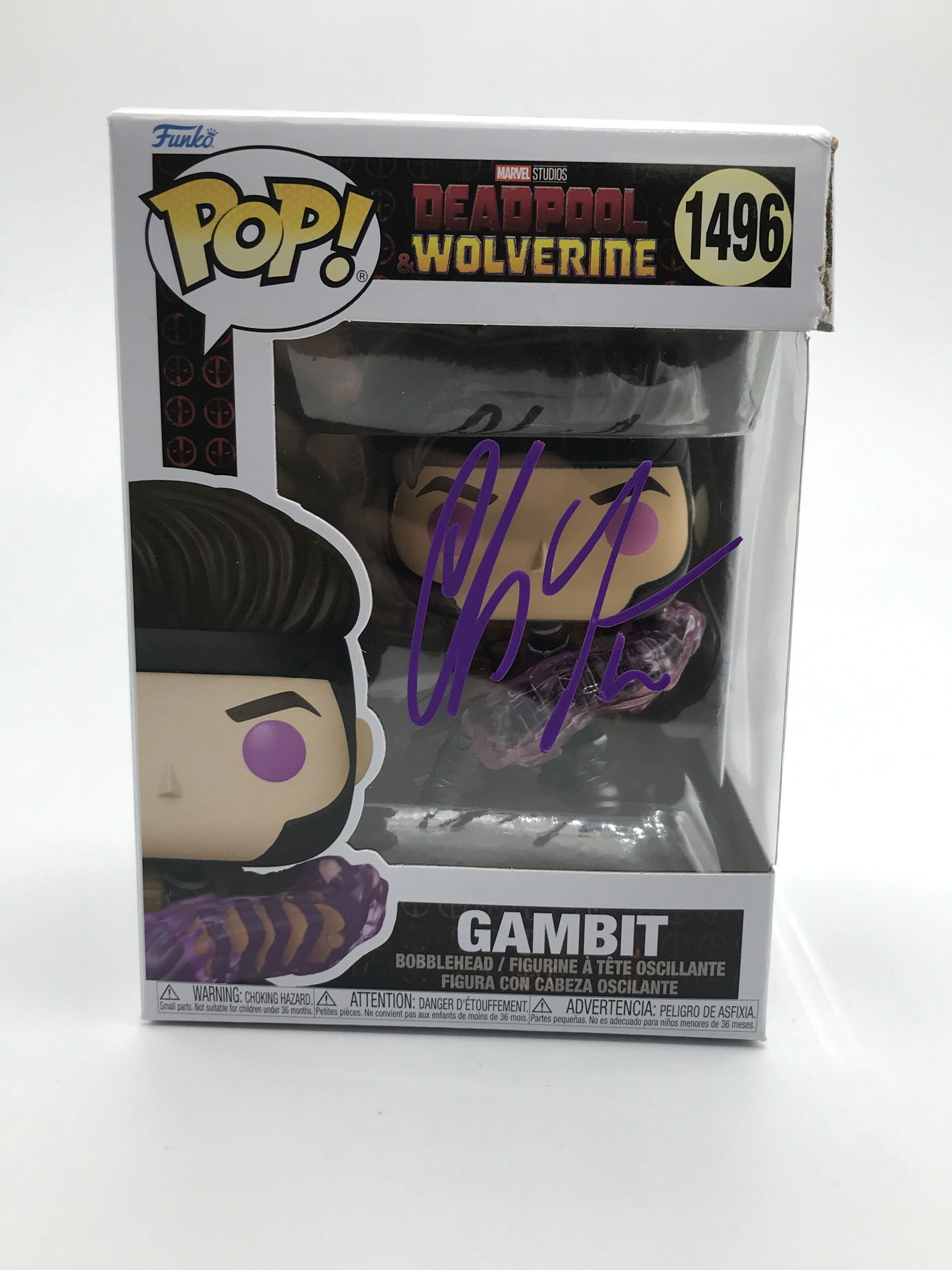 CHANNING TATUM SIGNED GAMBIT FUNKO POP - KB COA (1 of 2)