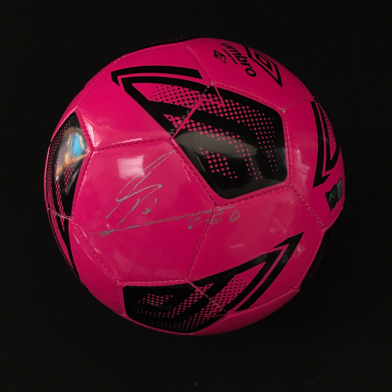 LIONAL MESSI SIGNED UMBO SOCCER BALL (ACE COA): Prices are in Canadian dollars