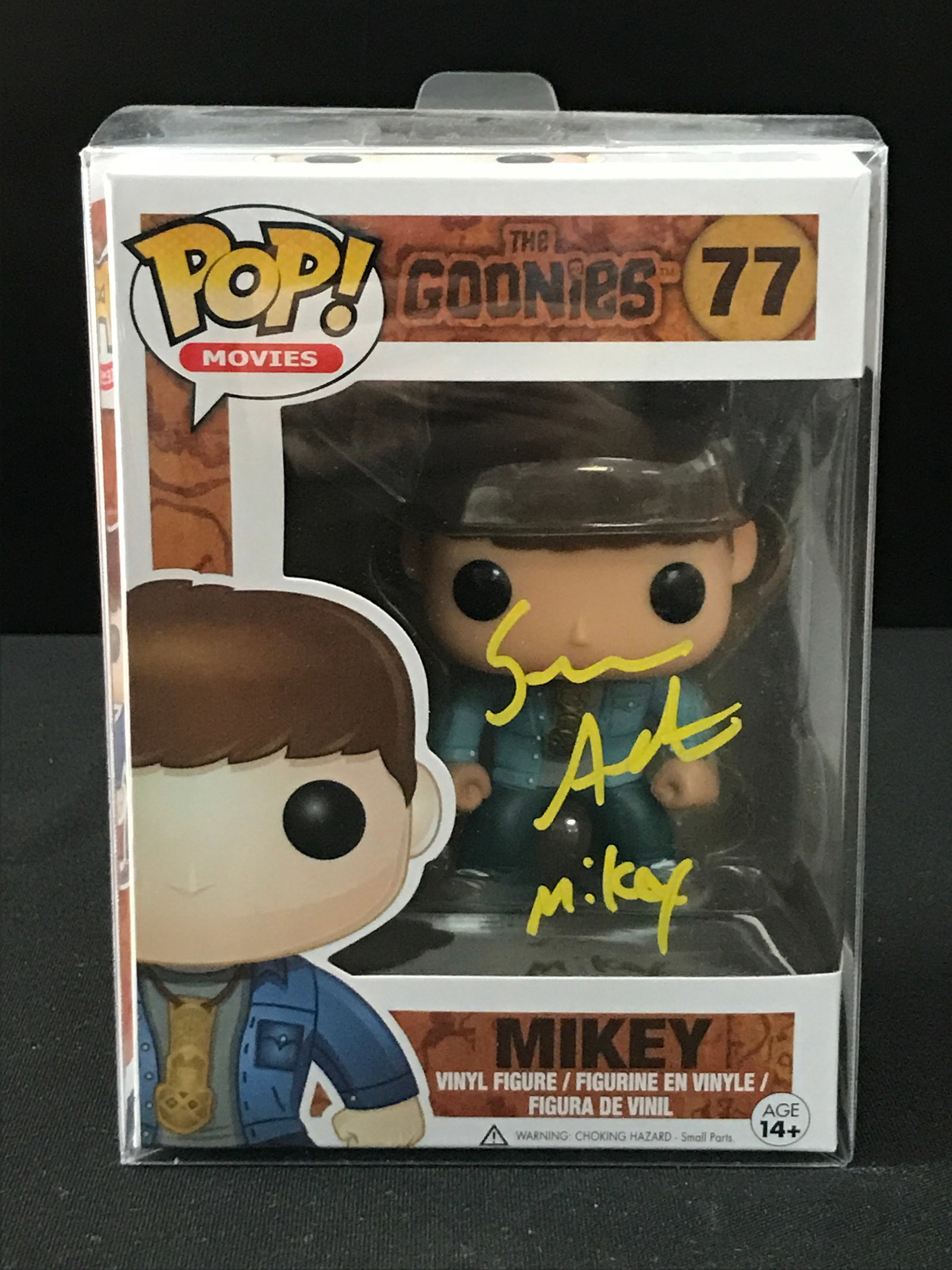 SEAN ASTIN SIGNED GOONIES FUNKO POP - WWOC COA: Prices are in Canadian dollars