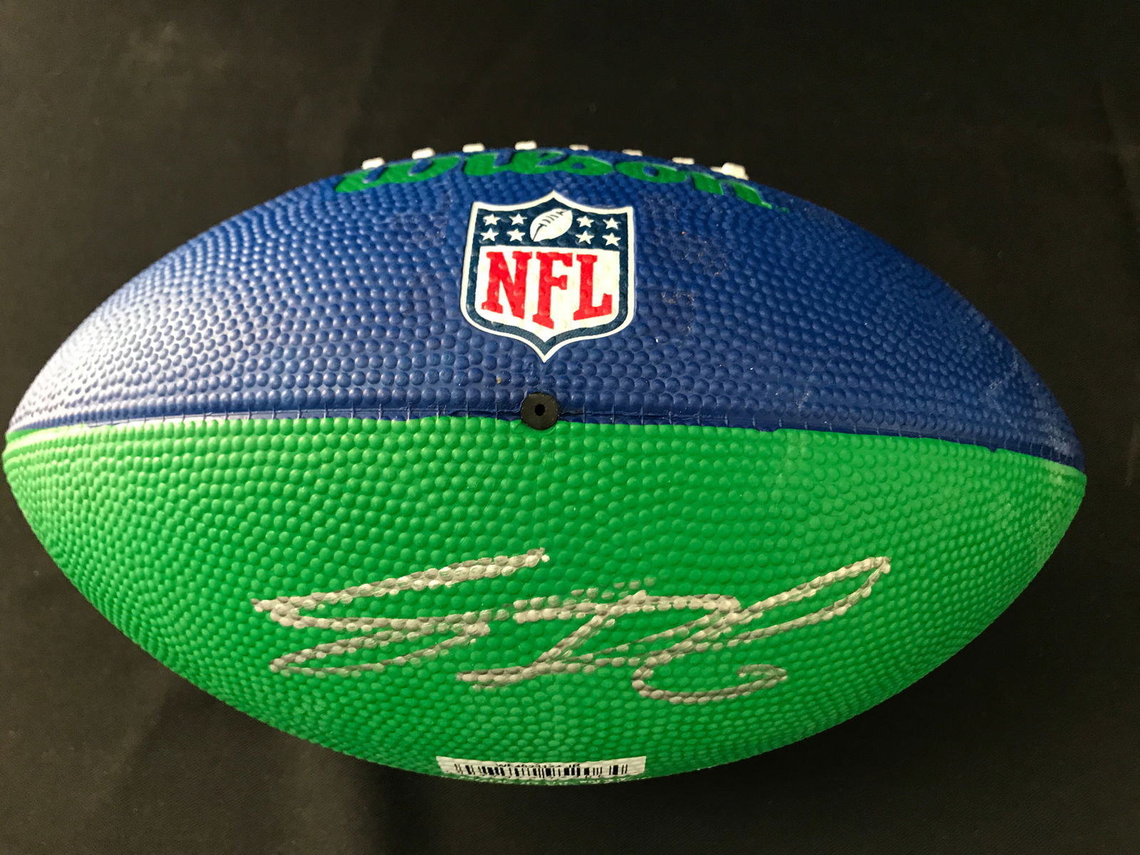 SAM DARNOLD SIGNED SEATTLE SEAHAWKS FOOTBALL (ACE COA) (1 of 2)