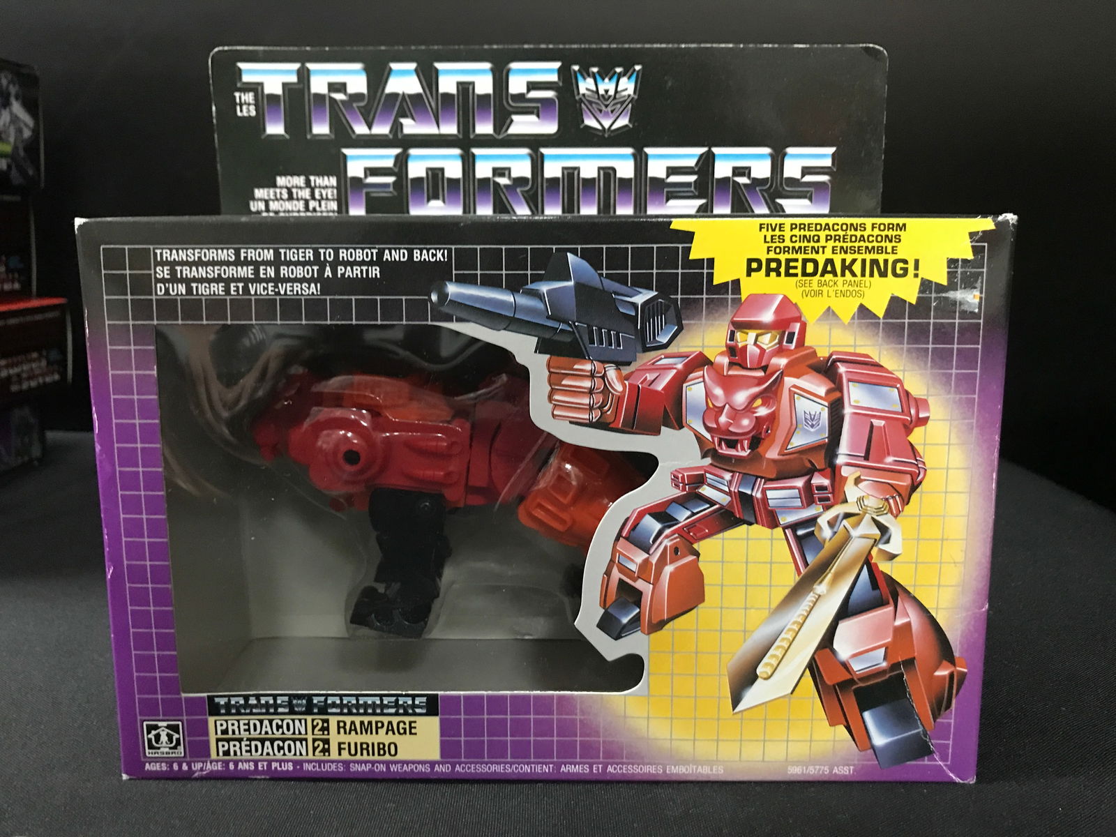 MINT IN BOX VINTAGE TRANSFORMERS RAMPAGE (1 of 2)