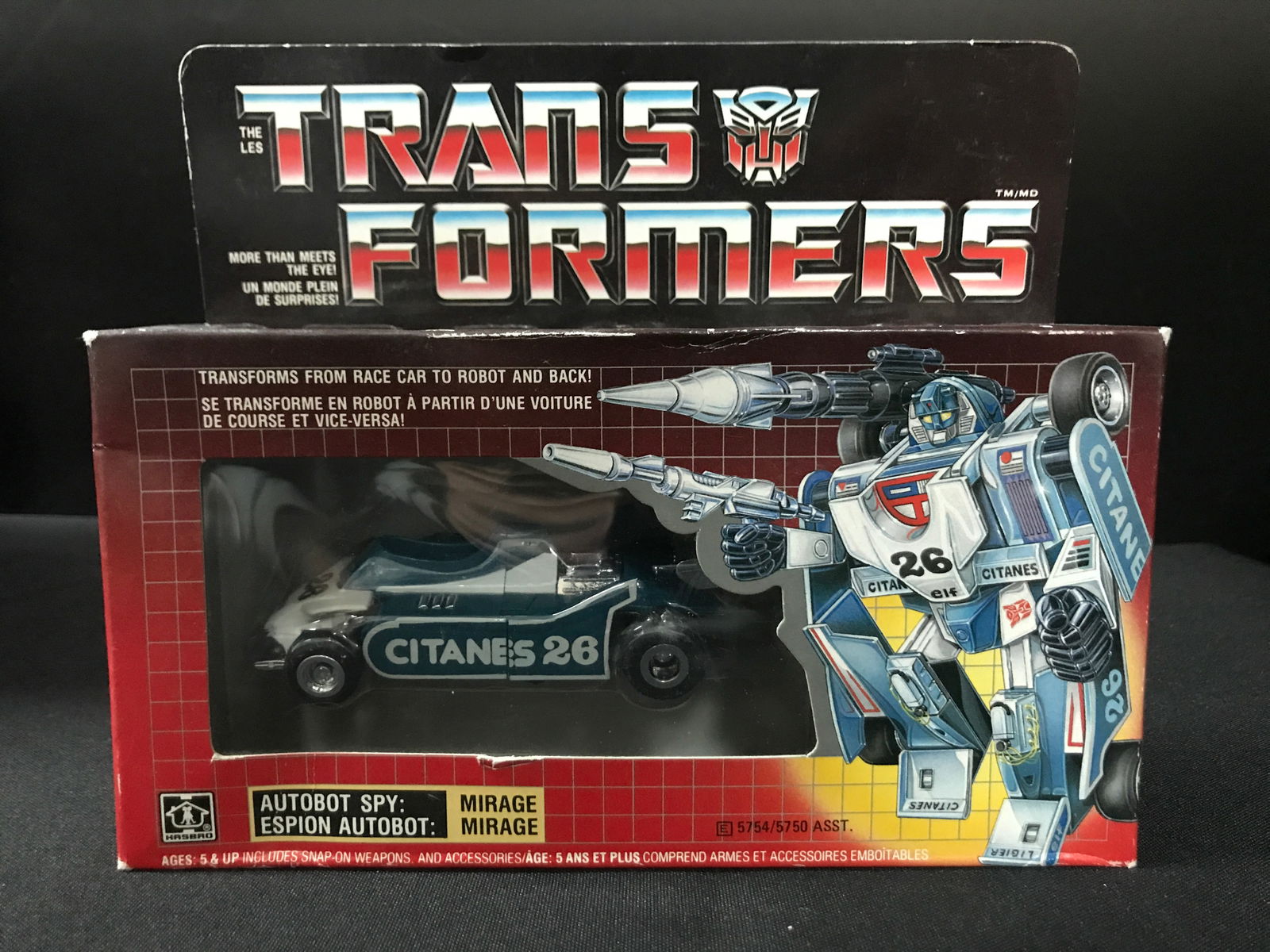 1984 MINT IN BOX G1 TRANSFORMER MIRAGE (1 of 3)