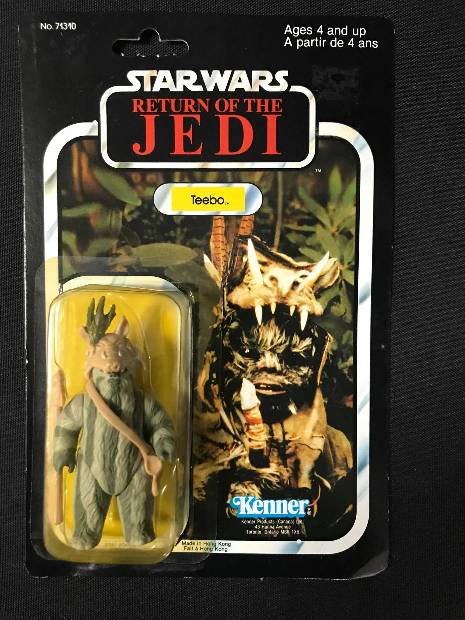 VINTAGE MINT IN CARD STAR WARS RETURN OF THE JEDI TEEBO  77 BACK (1 of 2)