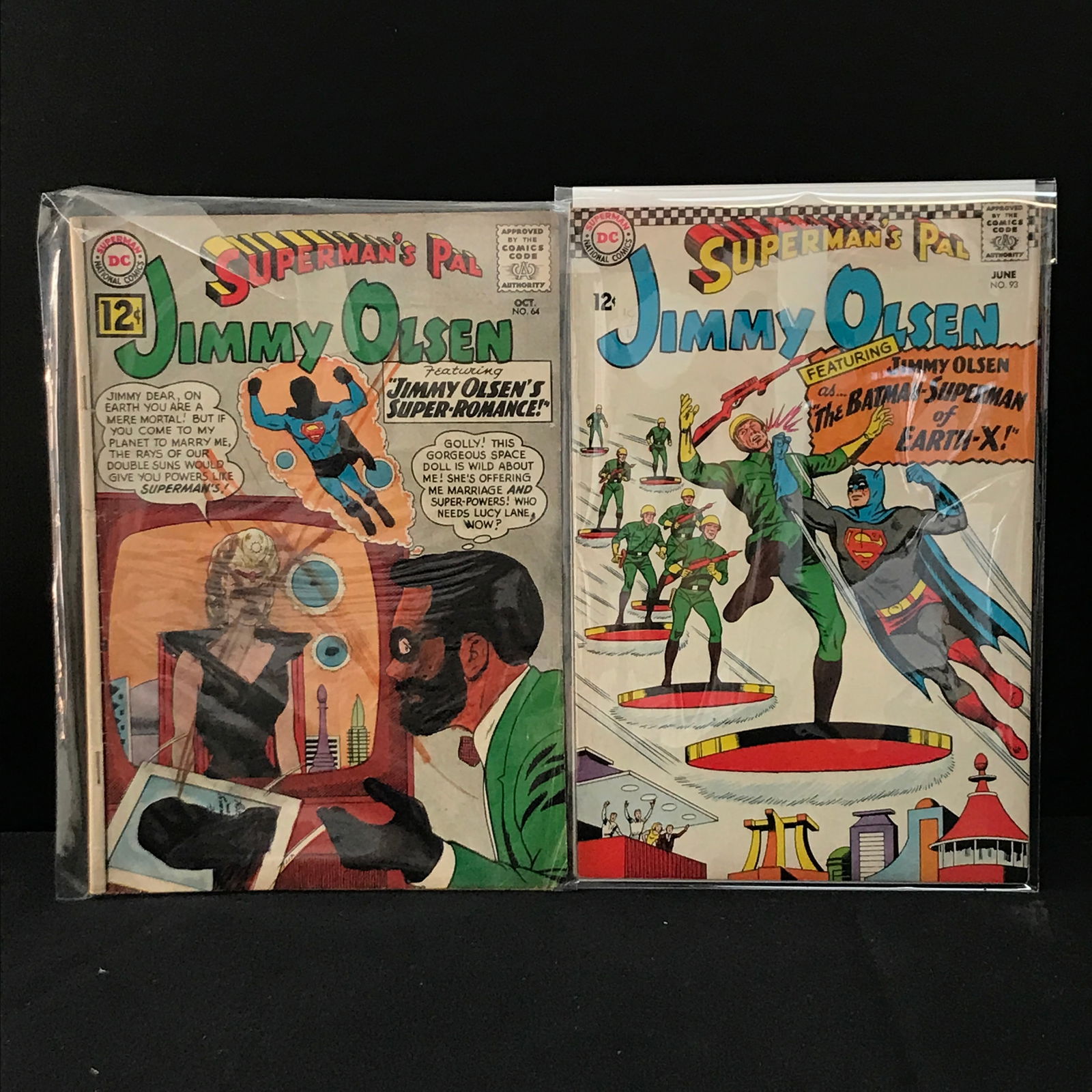LOT OF 2 SUPERMAN'S PAL JIMMY OLSEN COMICS - DC COMICS (1 of 1)