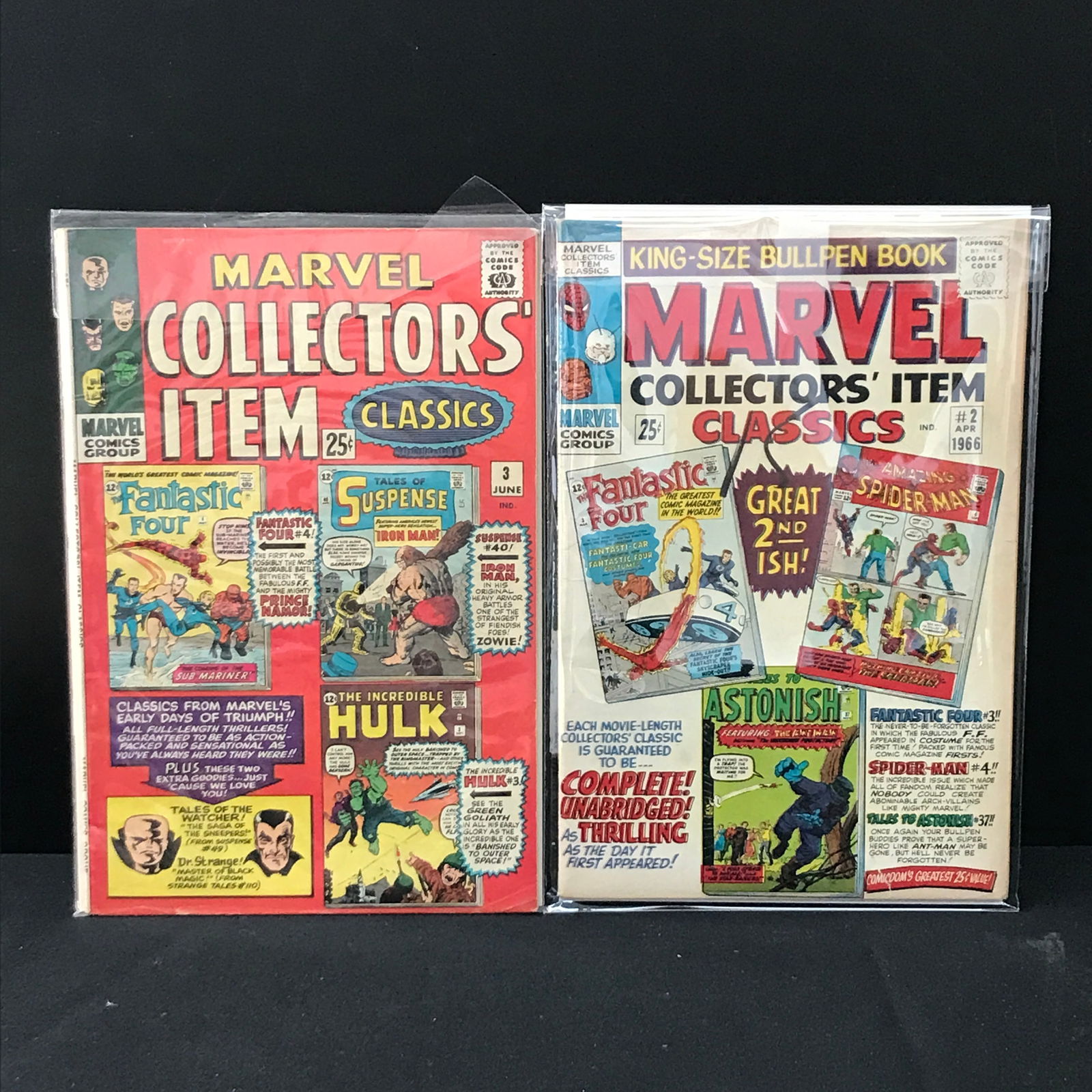 LOT OF 2 MARVE COLLECTORS' ITEMS CLASSICS - MARVEL COMICS (1 of 1)