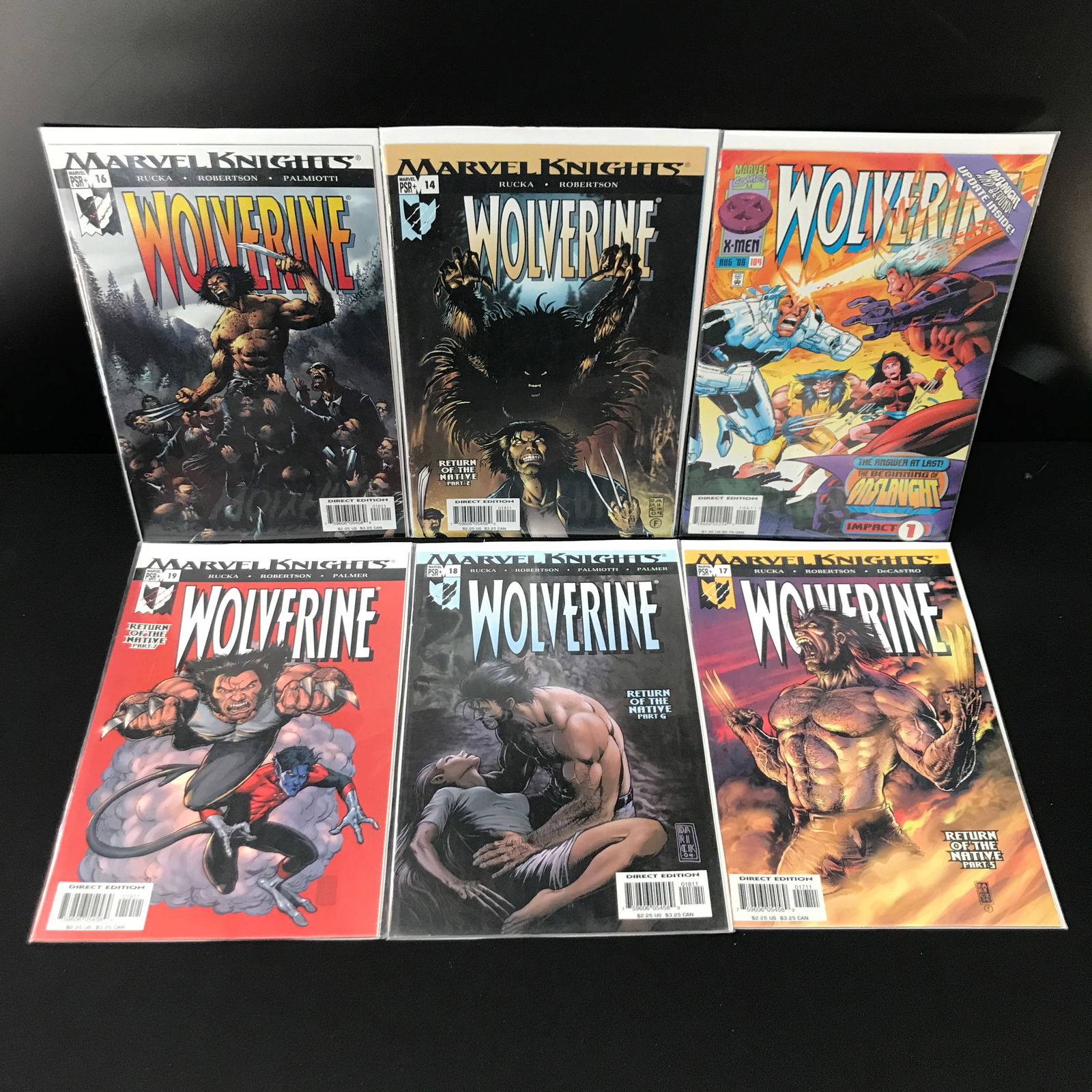 LOT OF 6 WOLVERINE COMICS - MARVEL COMICS (1 of 1)