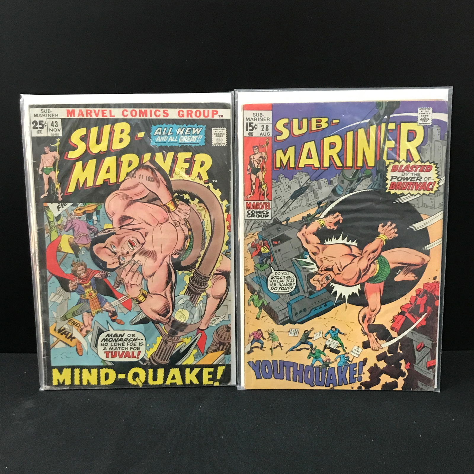 LOT OF 2 SUB-MARINER COMICS - MARVEL COMICS (1 of 1)