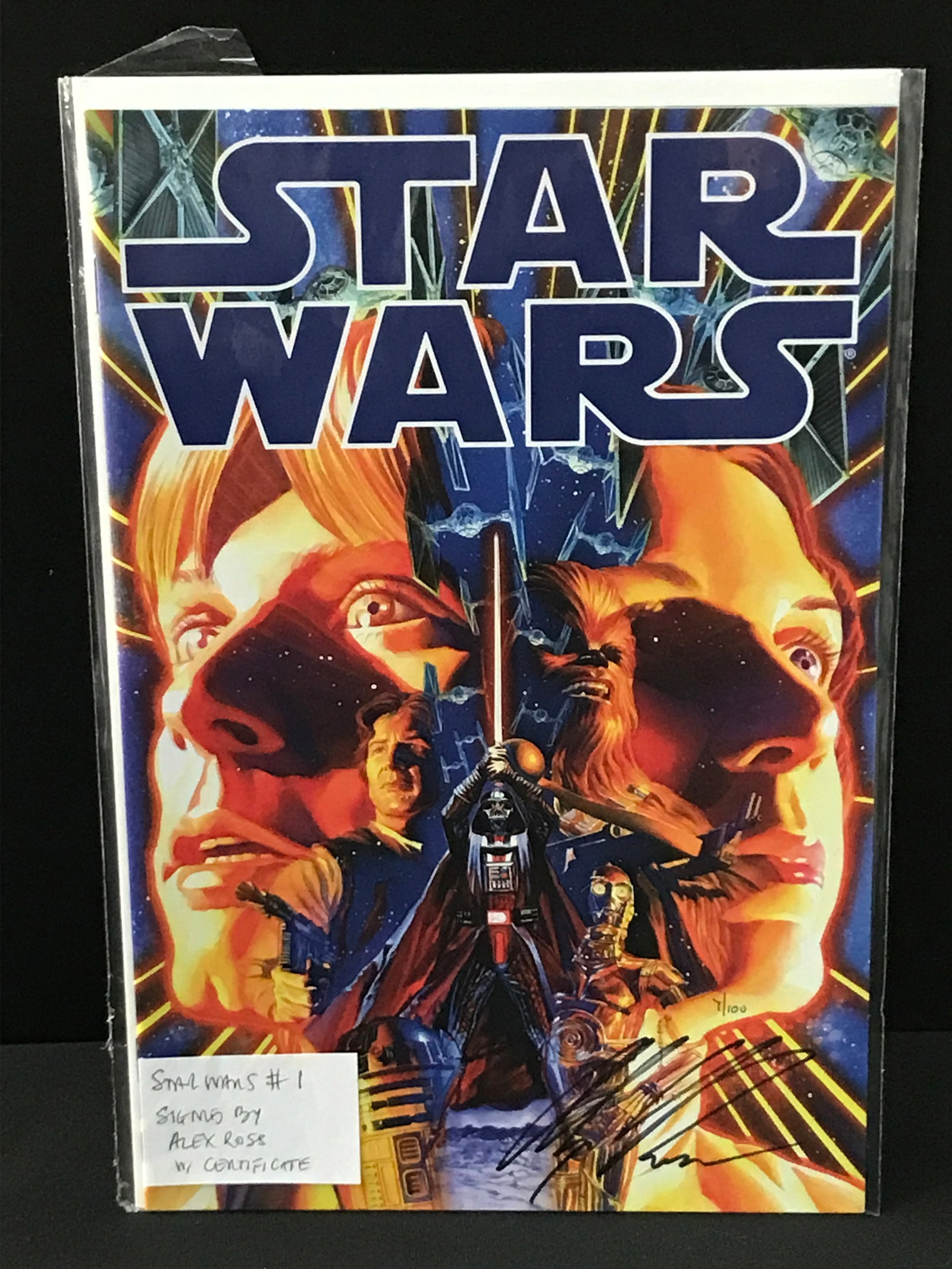 STAR WARS #1 SIGNED BY ALEX ROSS WITH CERTIFICATE: Prices are in Canadian dollars