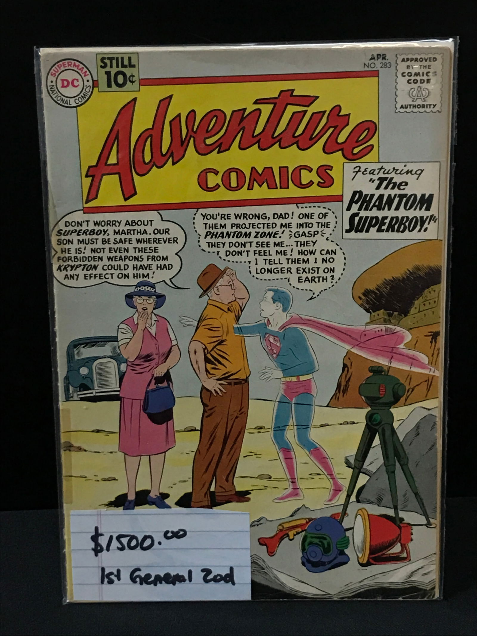 BIG KEY ADVENTURE COMICS NO.283 - 1ST GENERAL ZOD - DC COMICS (1 of 1)