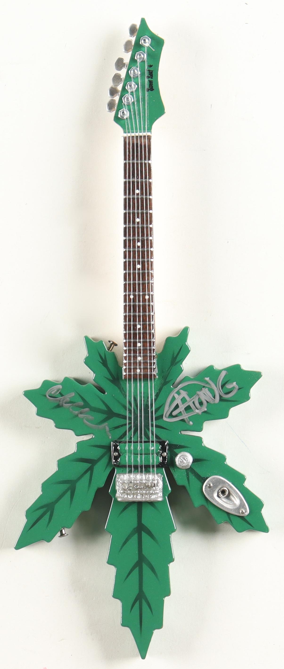CHEECH AND CHONG DUAL SIGNED MINI GUITAR (JSA COA): Prices are in Canadian dollars