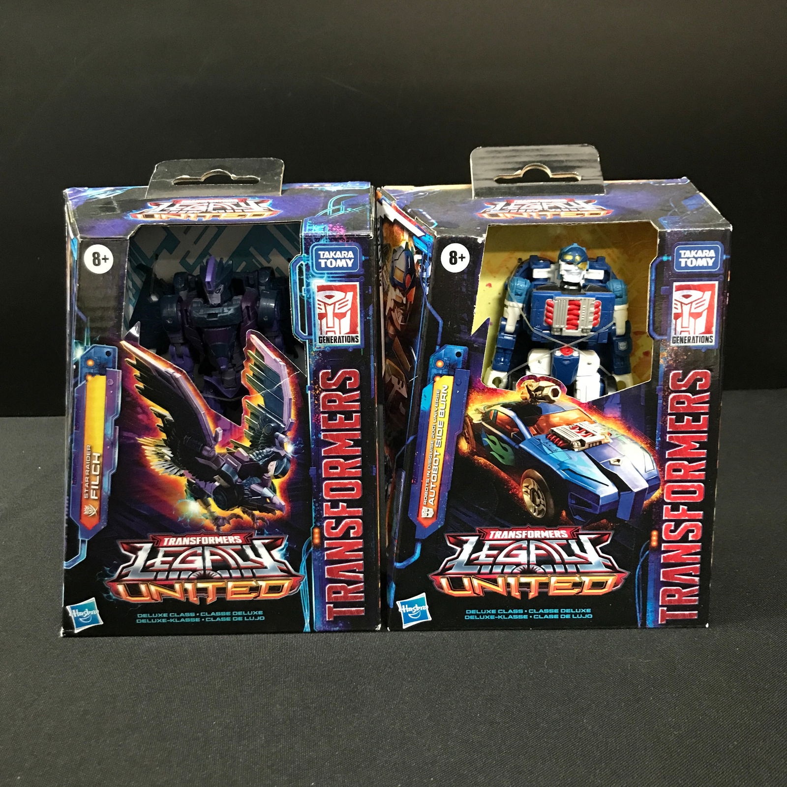 LOT OF 2 LEGENDS UNITED TRANSFORMERS ACTION FIGURES IN BOXES (1 of 1)