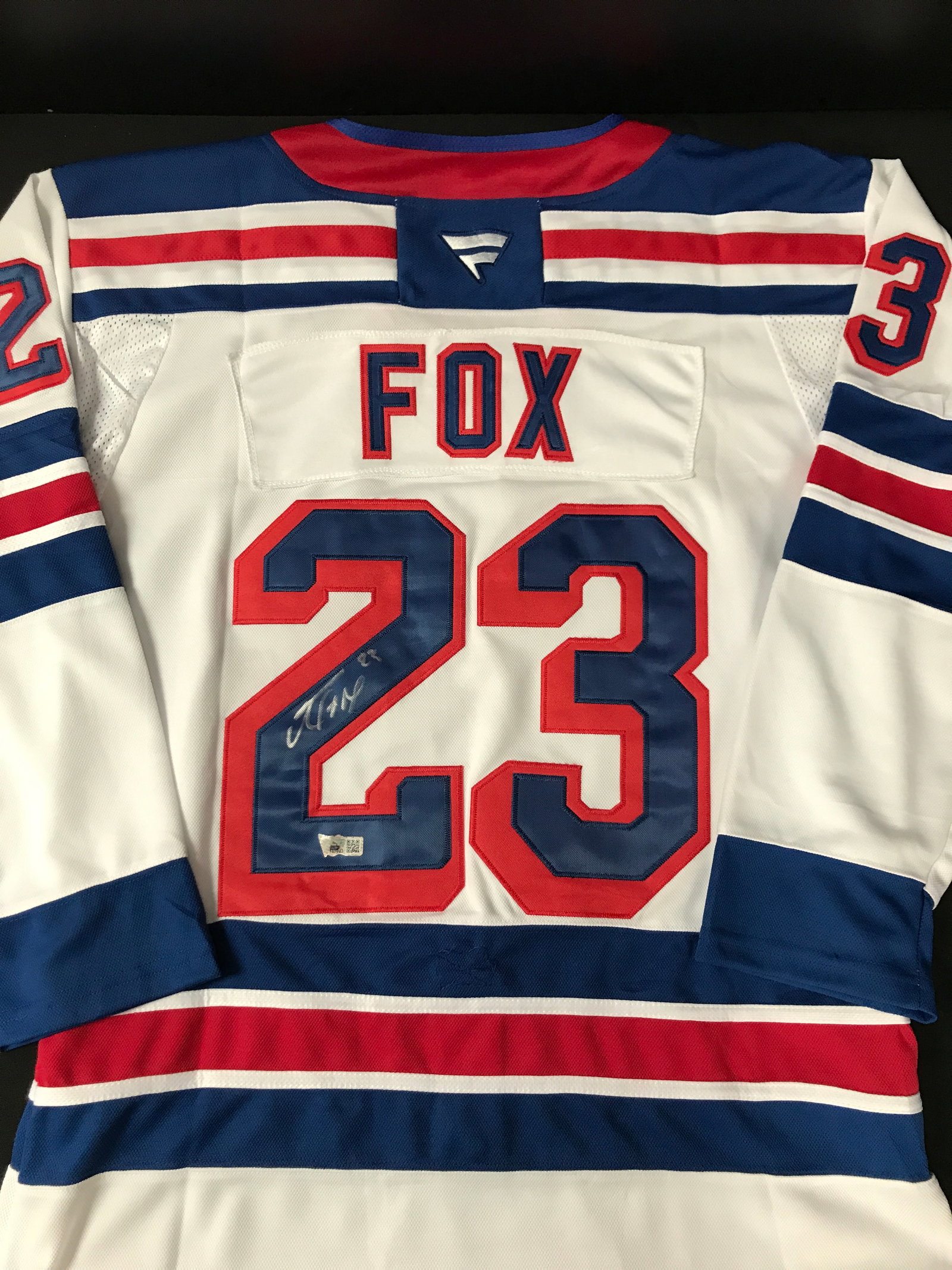 ADAM FOX SIGNED NEW YORK RANGERS HOCKEY JERSEY (ACE COA): Prices are in Canadian dollars