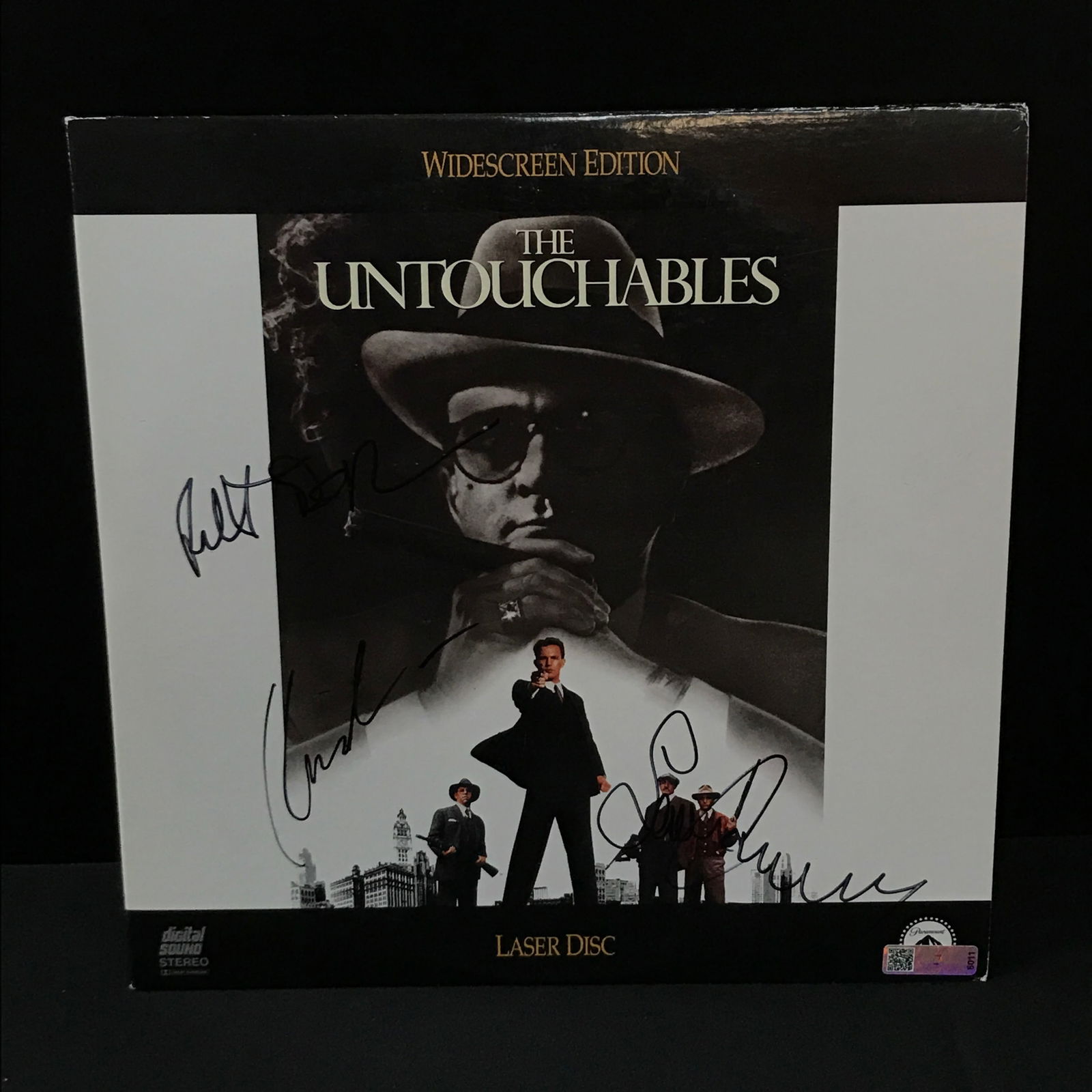 KEVIN COSTNER AND SEAN CONNERY SIGNED UNTOUCHABLES LASER DISC (CELEBRITY AUTHENTICS COA) (1 of 1)