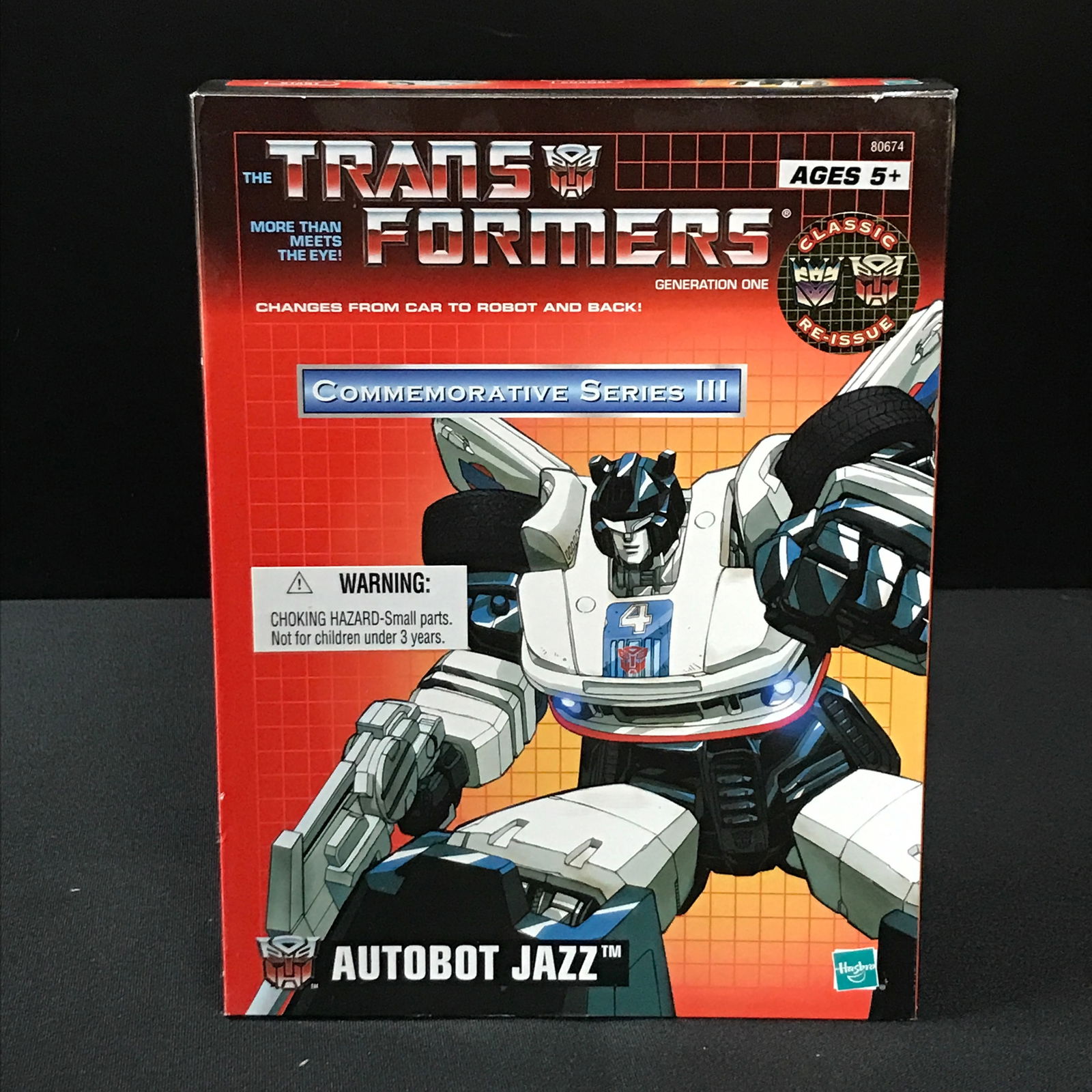 TRANSFORMER COMMEMORATIVE SERIES II AUTOBOT JAZZ IN BOX (1 of 2)