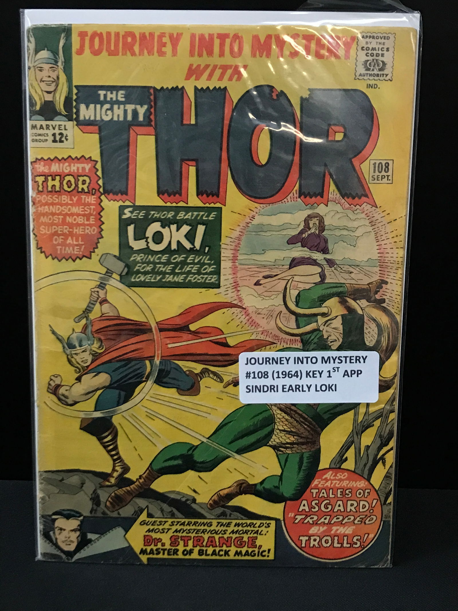 THE MIGHTY THOR #108 1ST APPEARANCE OF SINDRI EARLY LOKI - MARVEL COMICS (1 of 1)