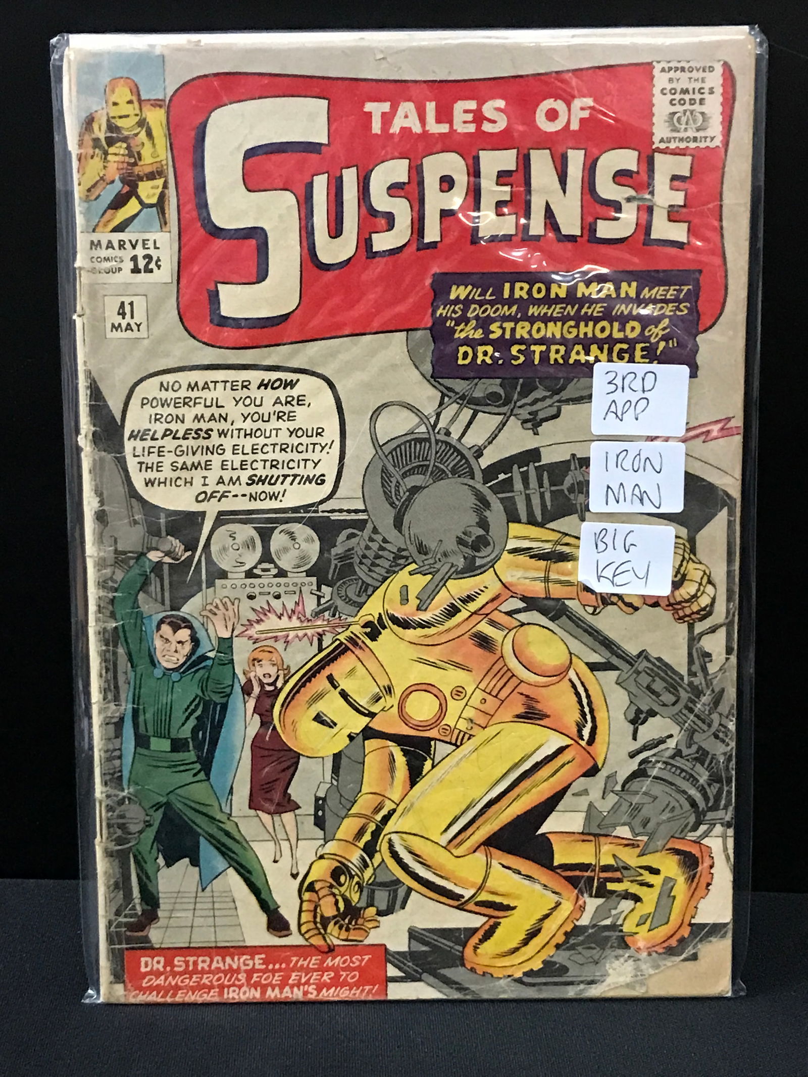 BIK KEY TALES OF SUSPENSE NO.41 (3RD APPEARANCE IRON MAN) - MARVEL COMICS (1 of 1)