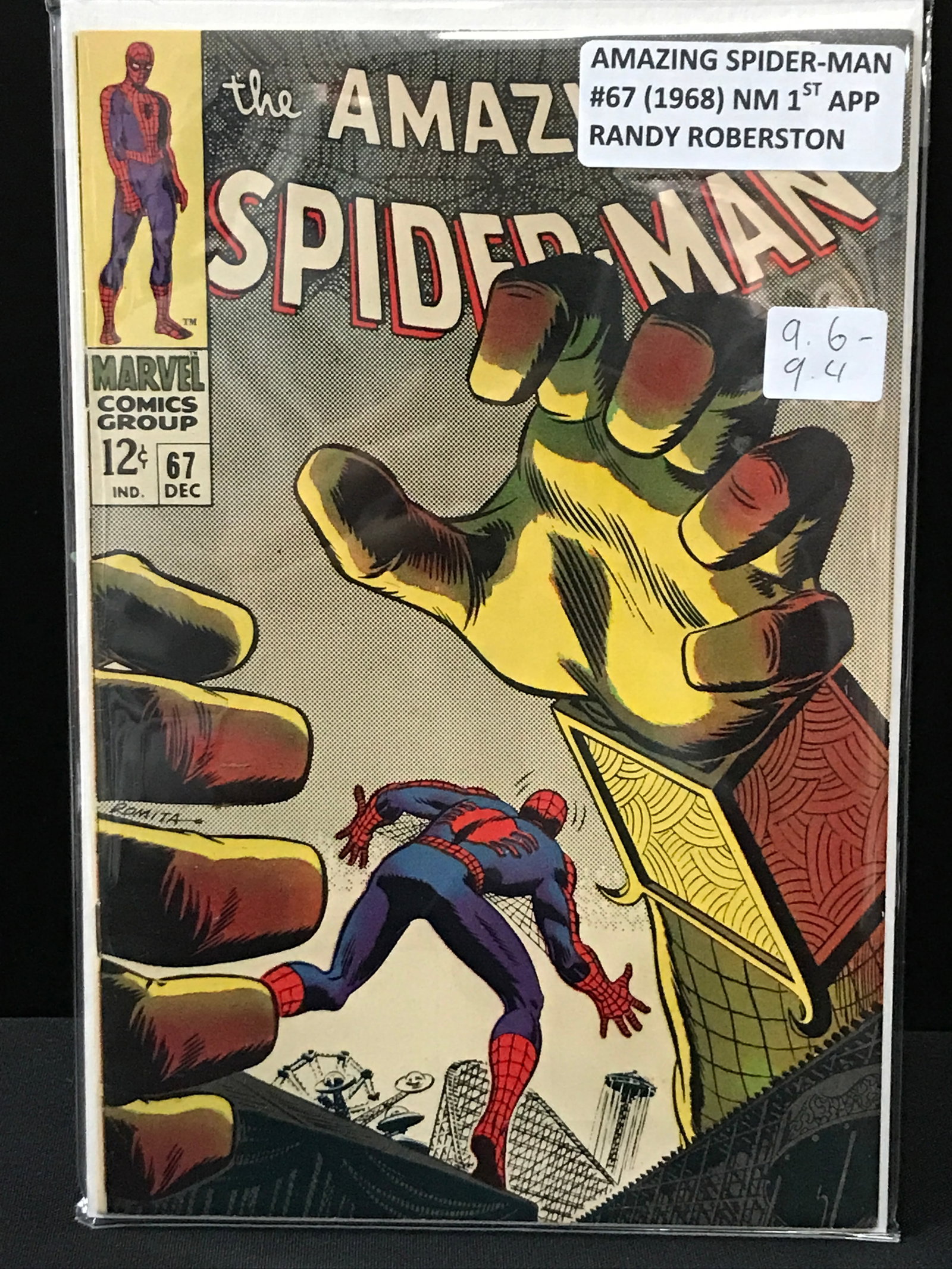 THE AMAZING SPIDERMAN #67 1ST APPEARANCE OF RANDY ROBERSTON - MARVEL COMICS: Prices are in Canadian dollars