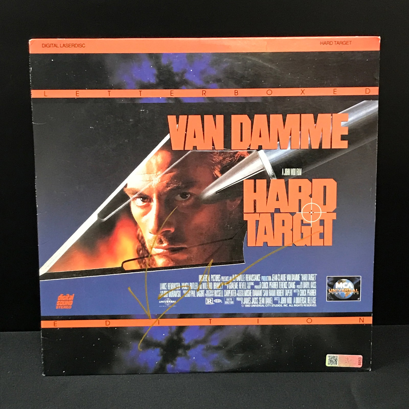 JEAN CLAUDE VAN DAMME SIGEND HARD TARGET LASER DISC (CELEBRITY AUTHENTICS COA): Prices are in Canadian dollars
