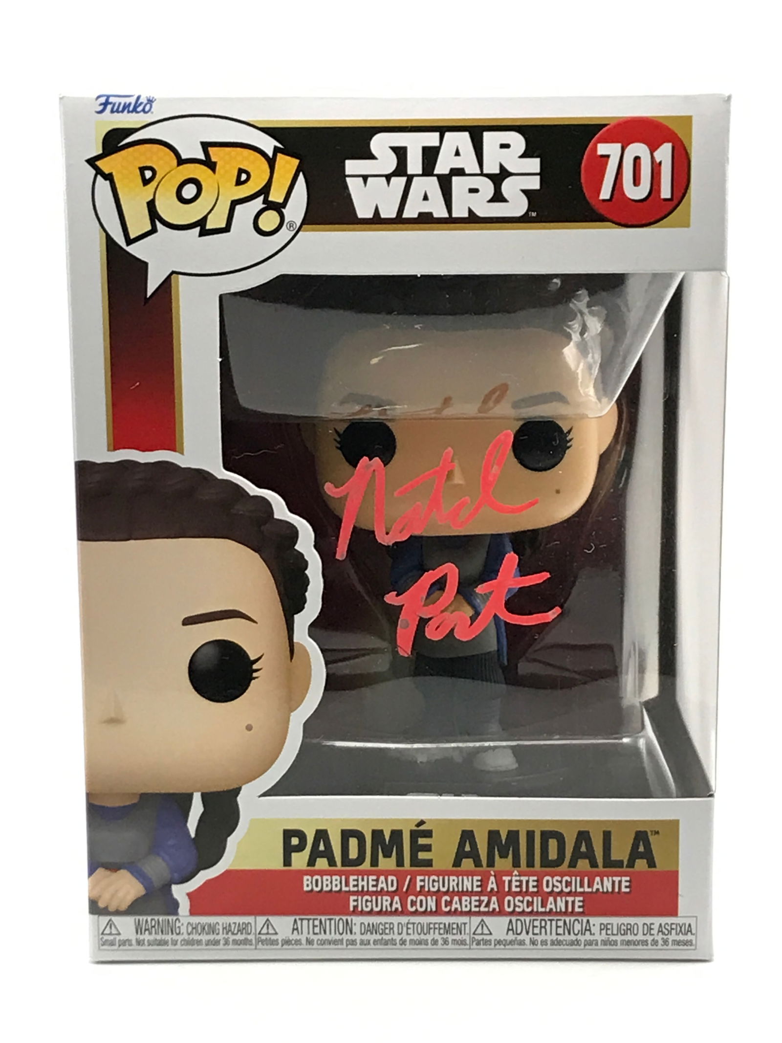 NATALIE PORTMAN SIGNED STAR WARS FUNKO POP - KB COA (1 of 2)