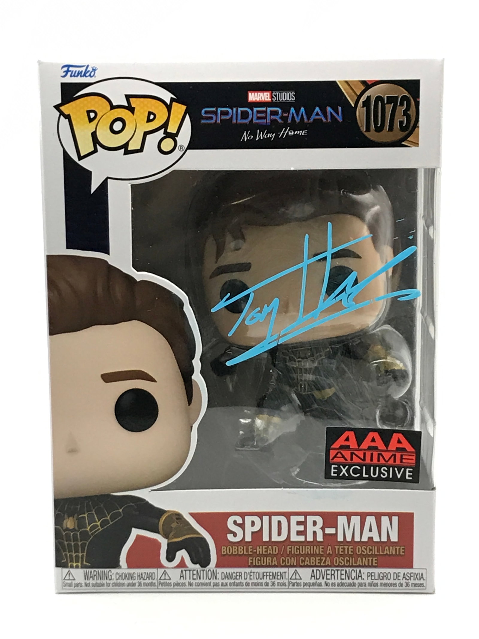 TOM HOLLAND SIGNED SPIDER-MAN FUNKO POP - KB COA: Prices are in Canadian dollars