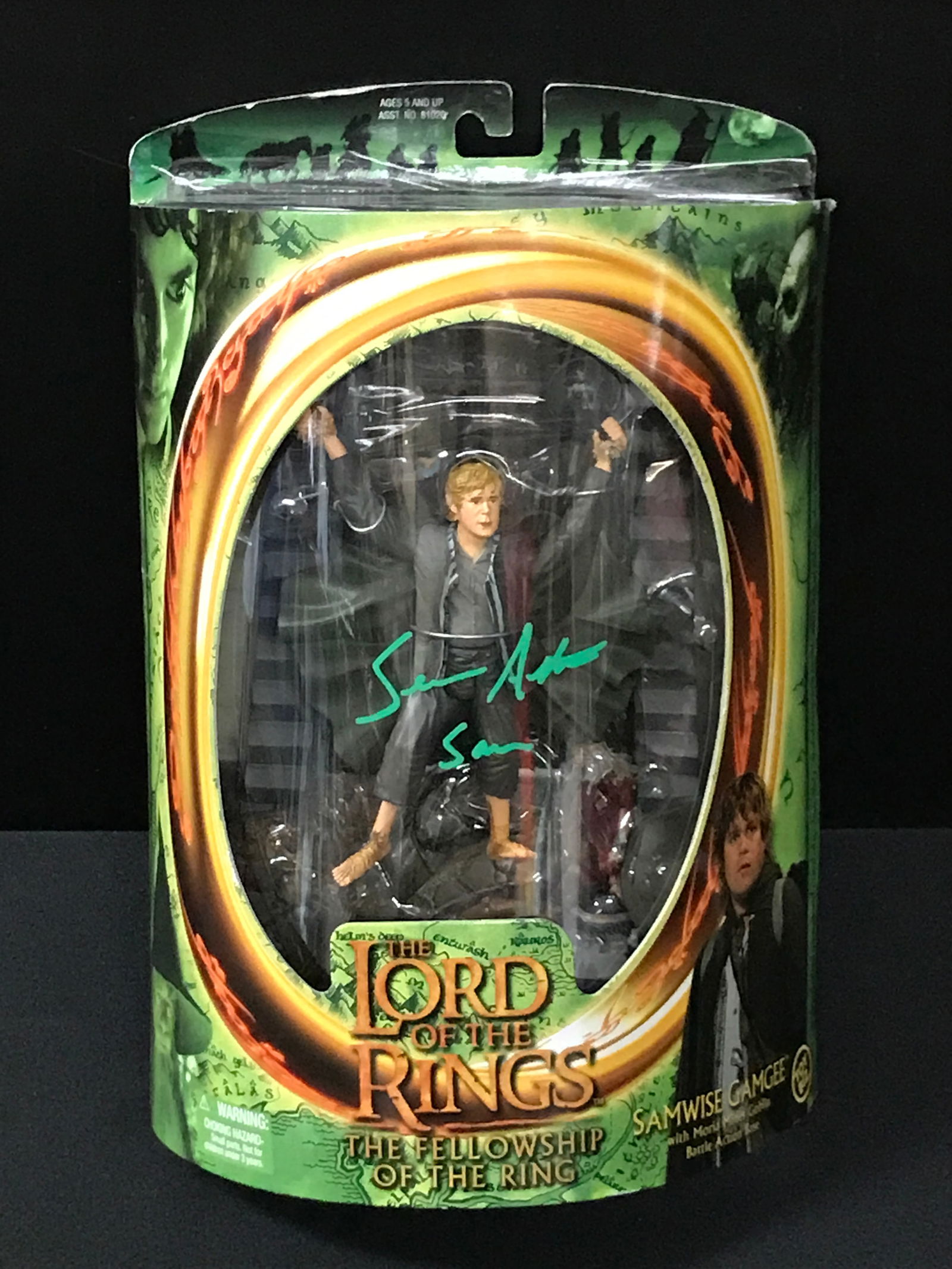 SEAN ASTIN SIGNED LORD OF THE RINGS ACTION FIGURE - WWOC AND PSA COA (1 of 2)