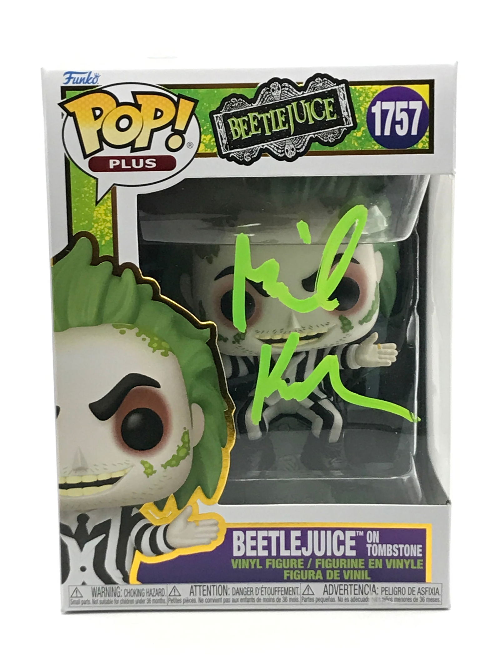 MICHAEL KEATON SIGNED BEETLEJUICE FUNKO POP - KB COA (1 of 2)
