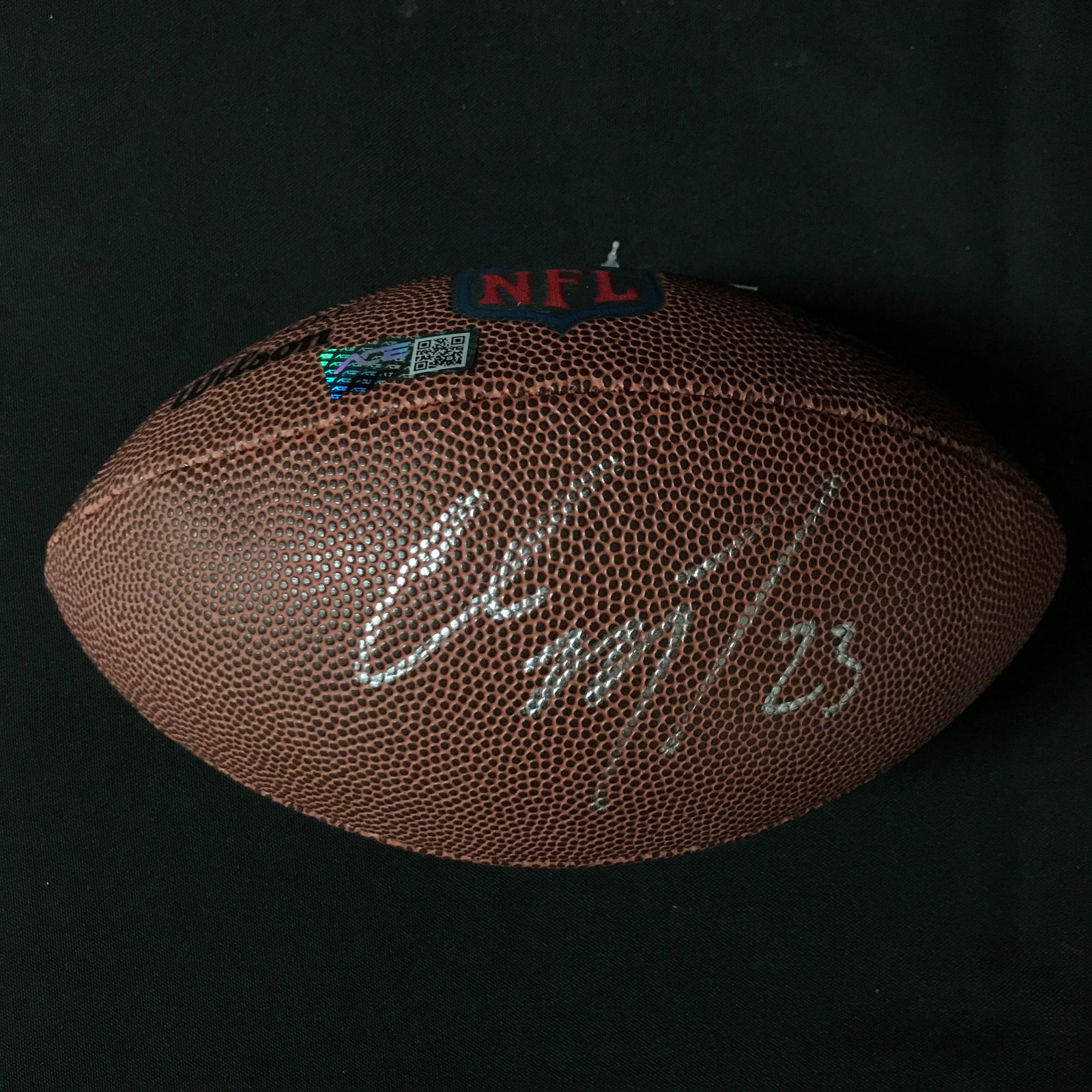 CHRISTIAN MCCAFFREY SIGNED FOOTBALL (ACE COA) (1 of 1)