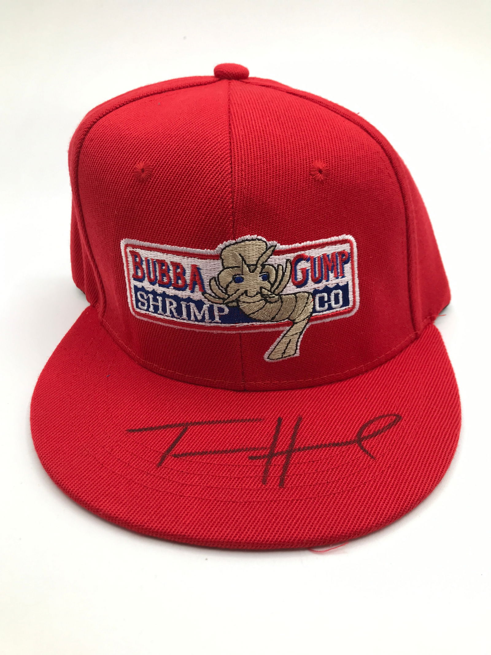 TOM HANKS SIGNED BUBBA SHRIMP HAT - KB COA (1 of 2)