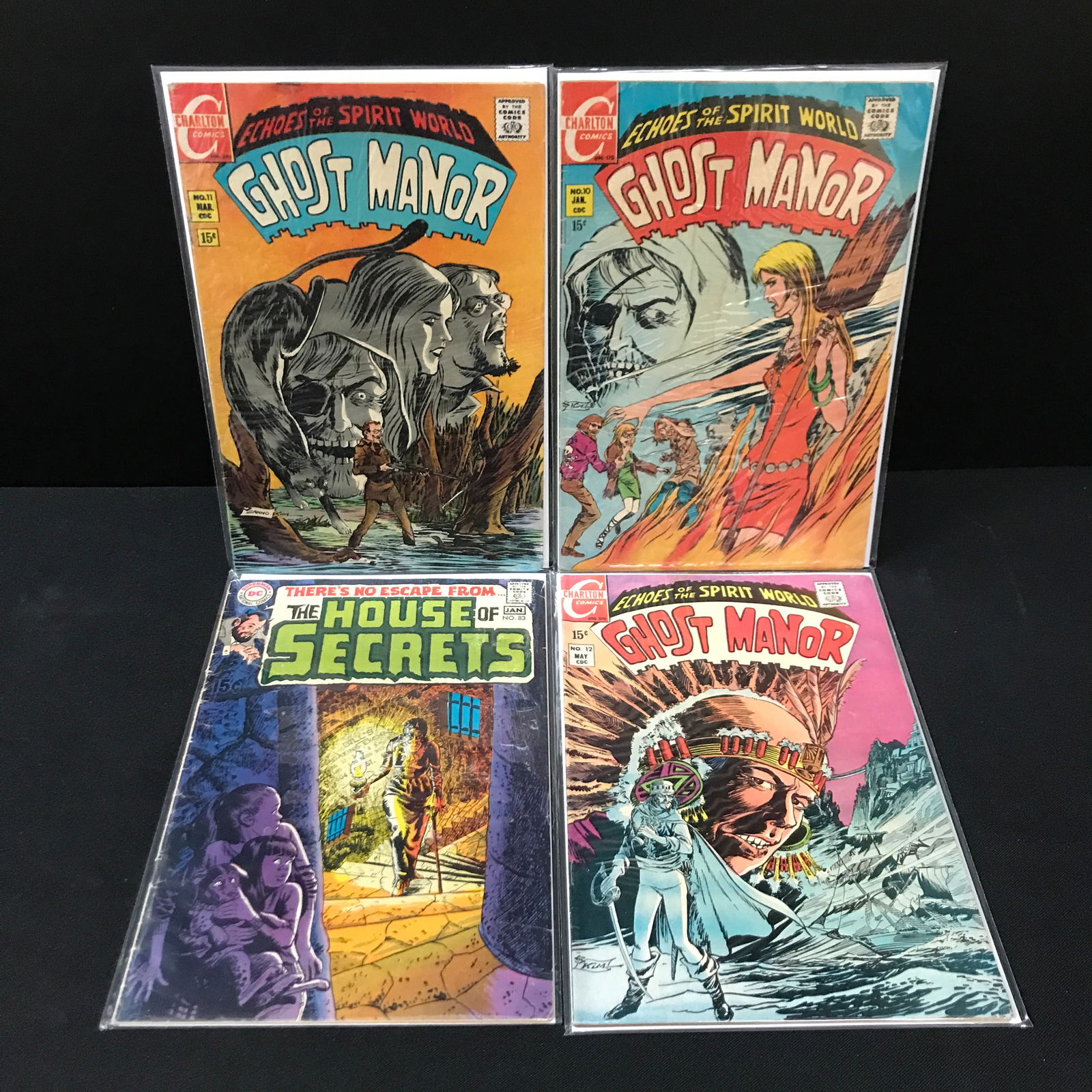 LOT OF 4 SILVER AGE HORROR COMICS - DC AND CHARLTON COMICS (1 of 1)