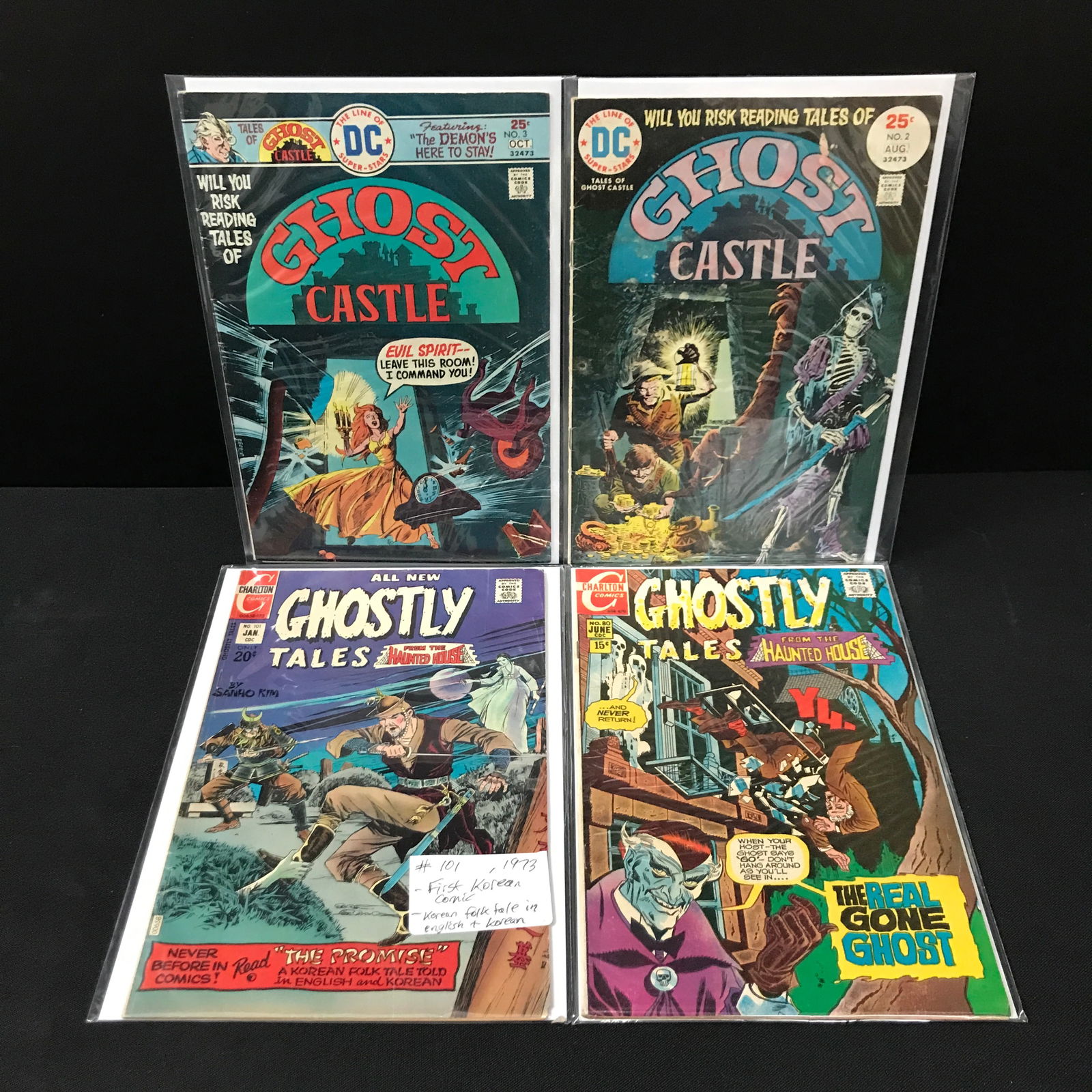 LOT OF 4 GHOST COMICS - DC AND CHARLTON COMICS (1 of 1)
