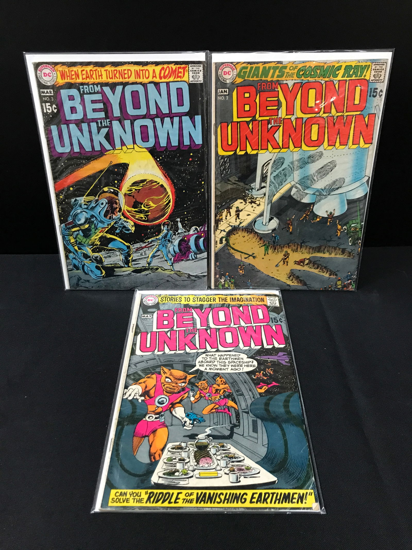 LOT OF 3 COMICS FROM BEYONG THE UNKNOWN #2-4  DC COMICS (1 of 1)