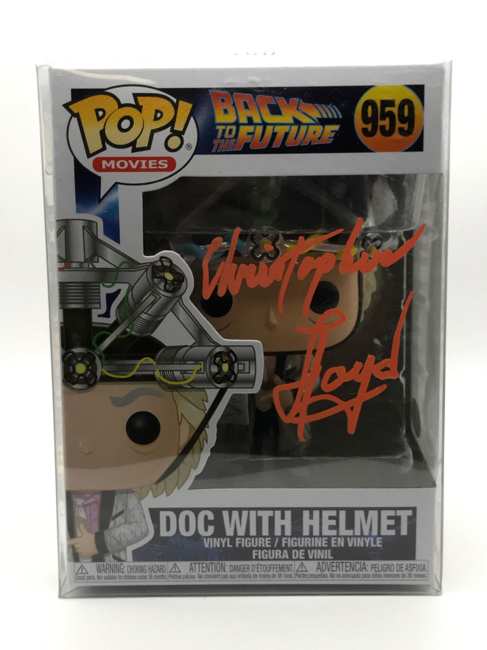 CHRISTOPHER LLOYD SIGNED DOC FUNKO POP - JSA COA (1 of 2)