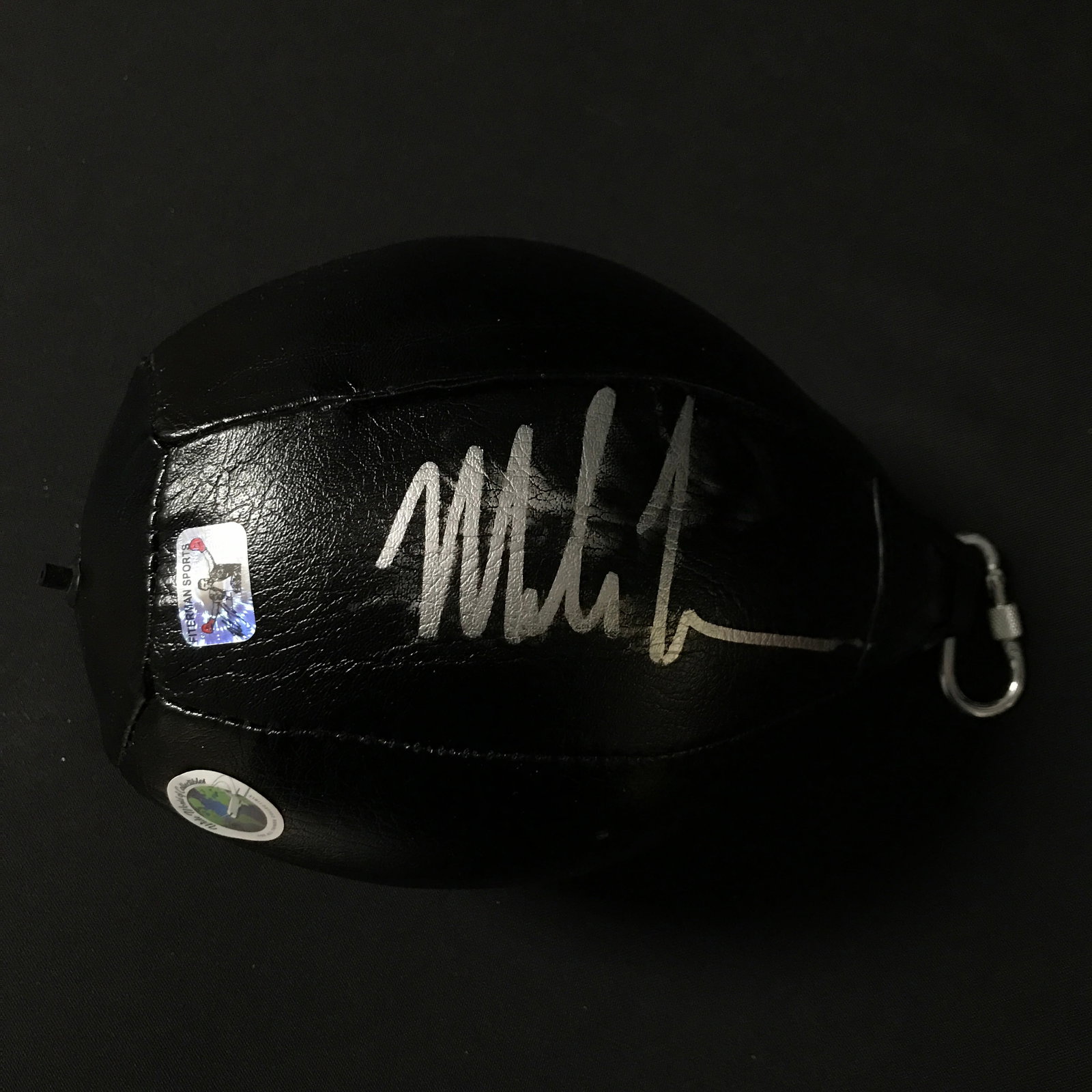 MIKE TYSON SIGNED BLACK BOXING GLOVE - WWOC AND FITERMAN SPORTS COA: Prices are in Canadian dollars
