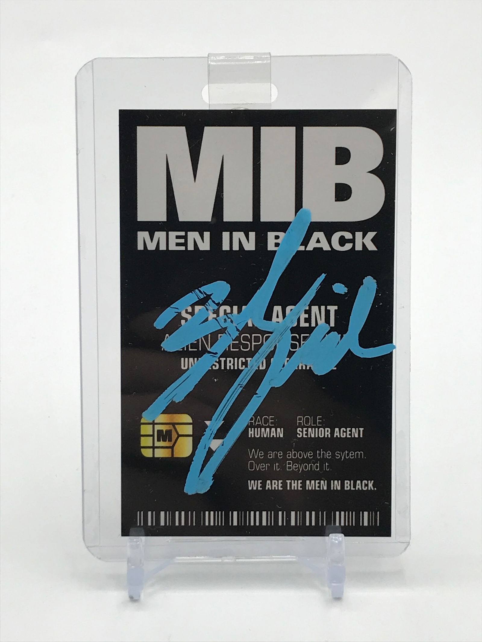 WILL SMITH SIGNED MIB BADGE (KB COA) (1 of 2)