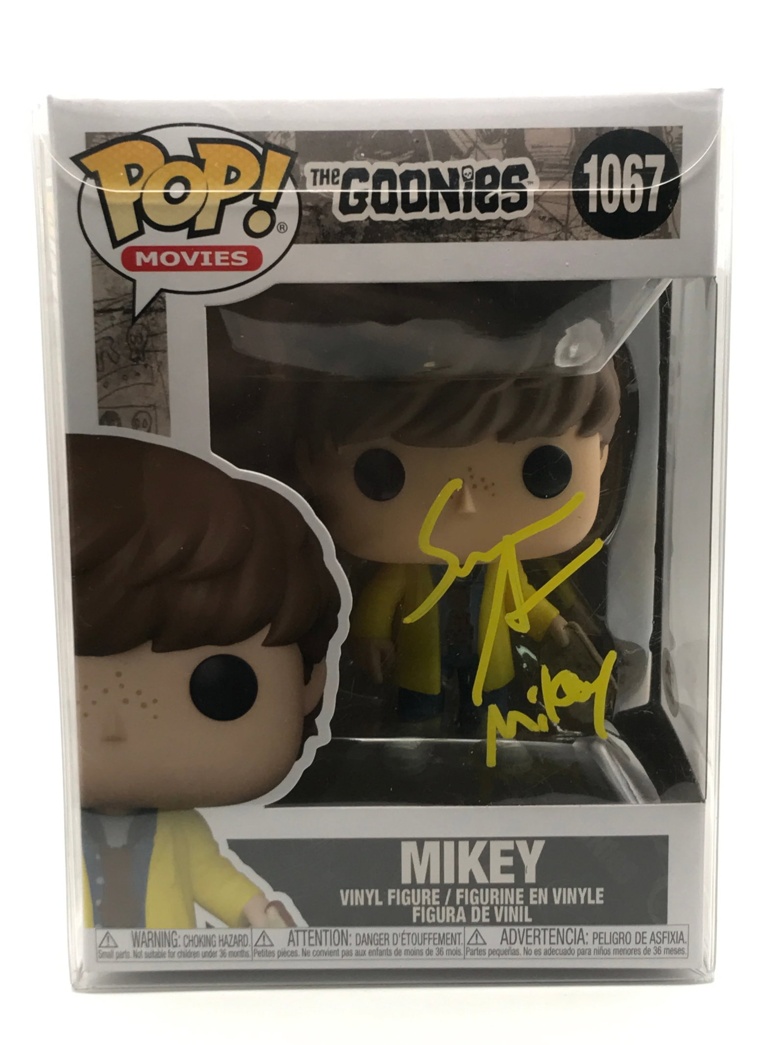 SEAN ASTIN SIGNED MIKEY FUNKO POP - PSA COA: Prices are in Canadian dollars