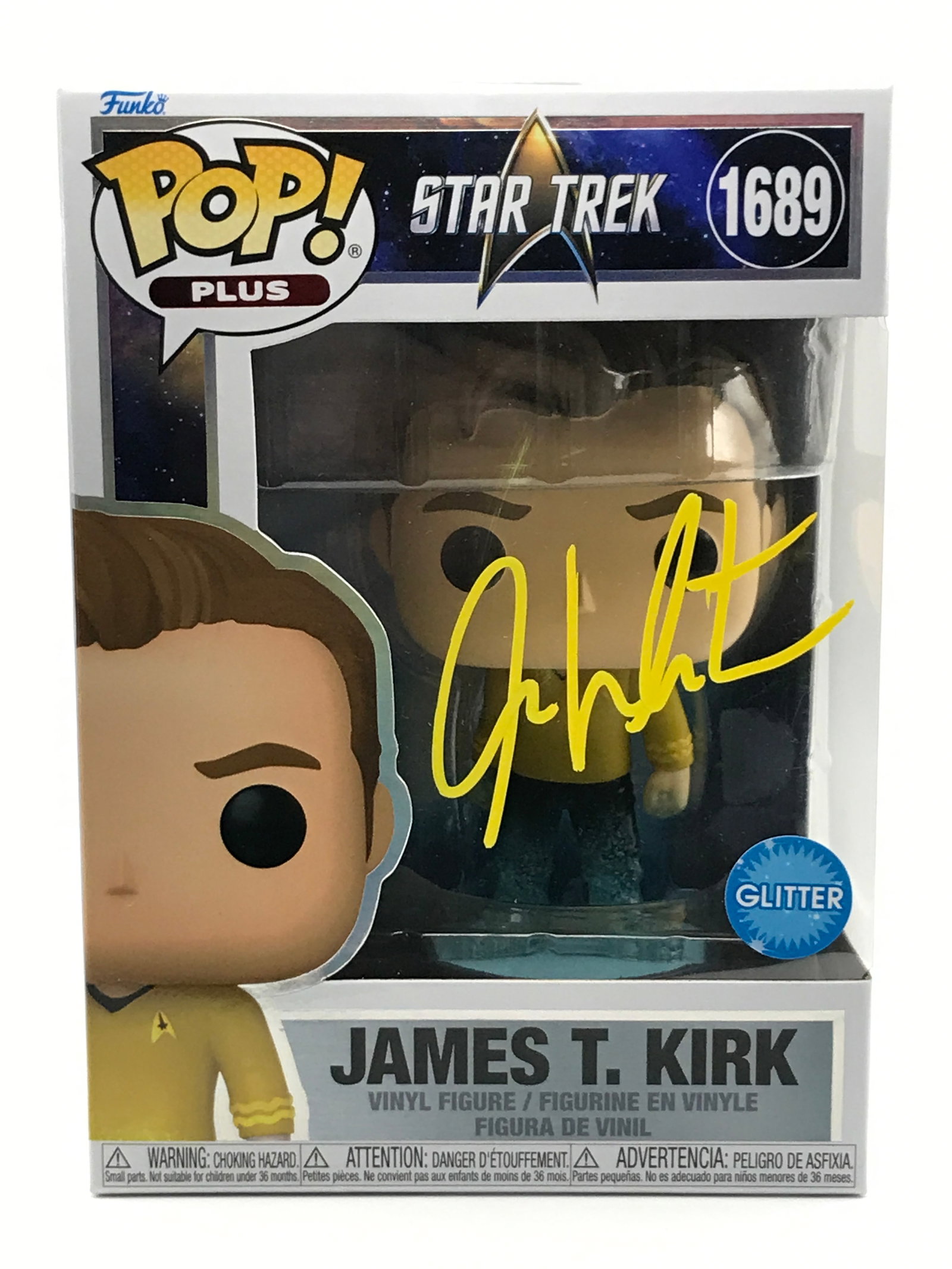 WILLIAM SHATNER SIGNED JAMES T. KIRK FUNKO POP - WWOC COA: Prices are in Canadian dollars