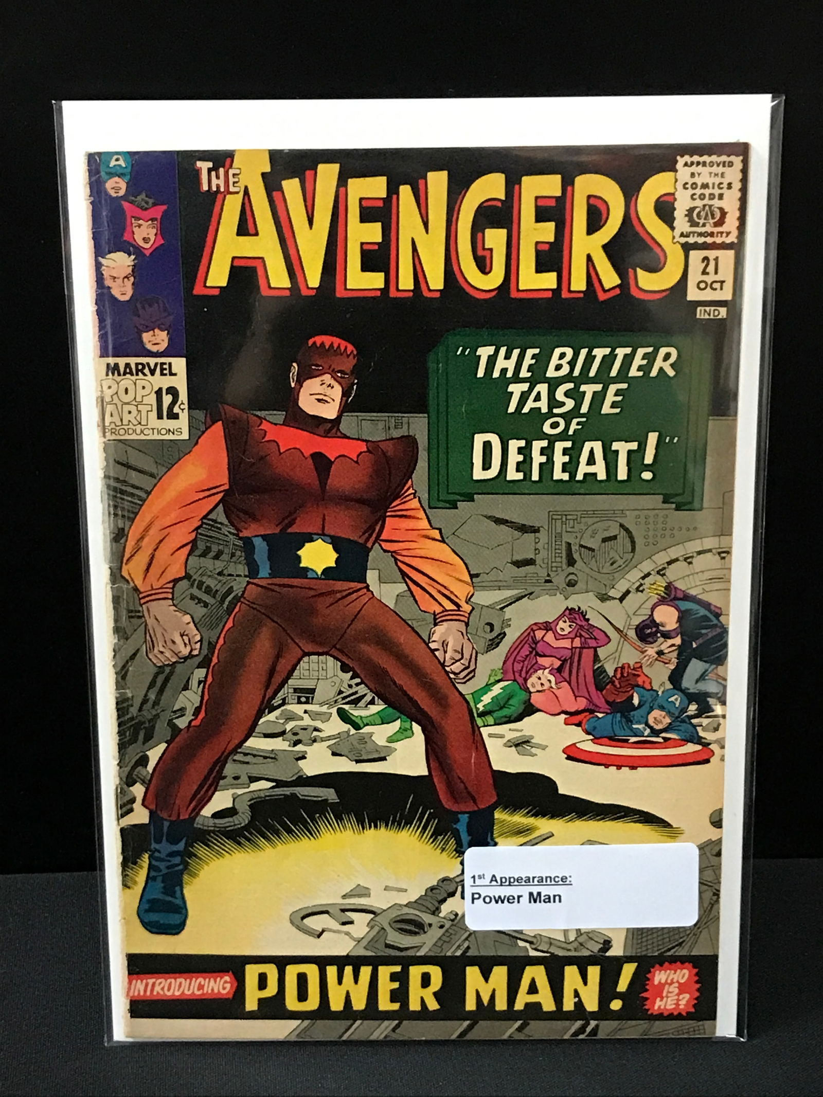 THE AVENGERS #21 1ST APPEARANCE OF POWER MAN - MARVEL COMICS (1 of 1)