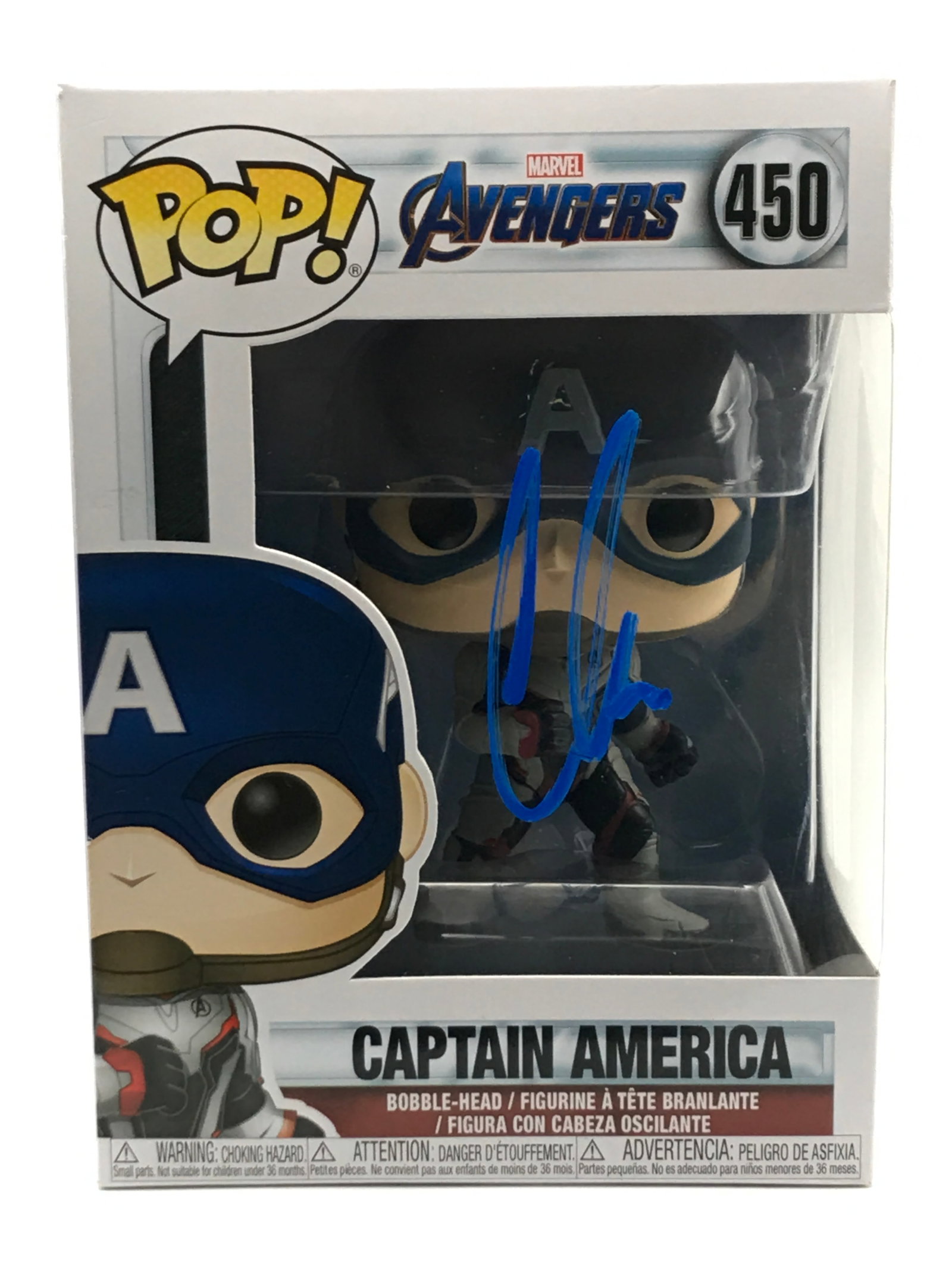 CHRIS EVANS SIGNED CAPTAIN AMERICA FUNKO POP - KB COA: Prices are in Canadian dollars