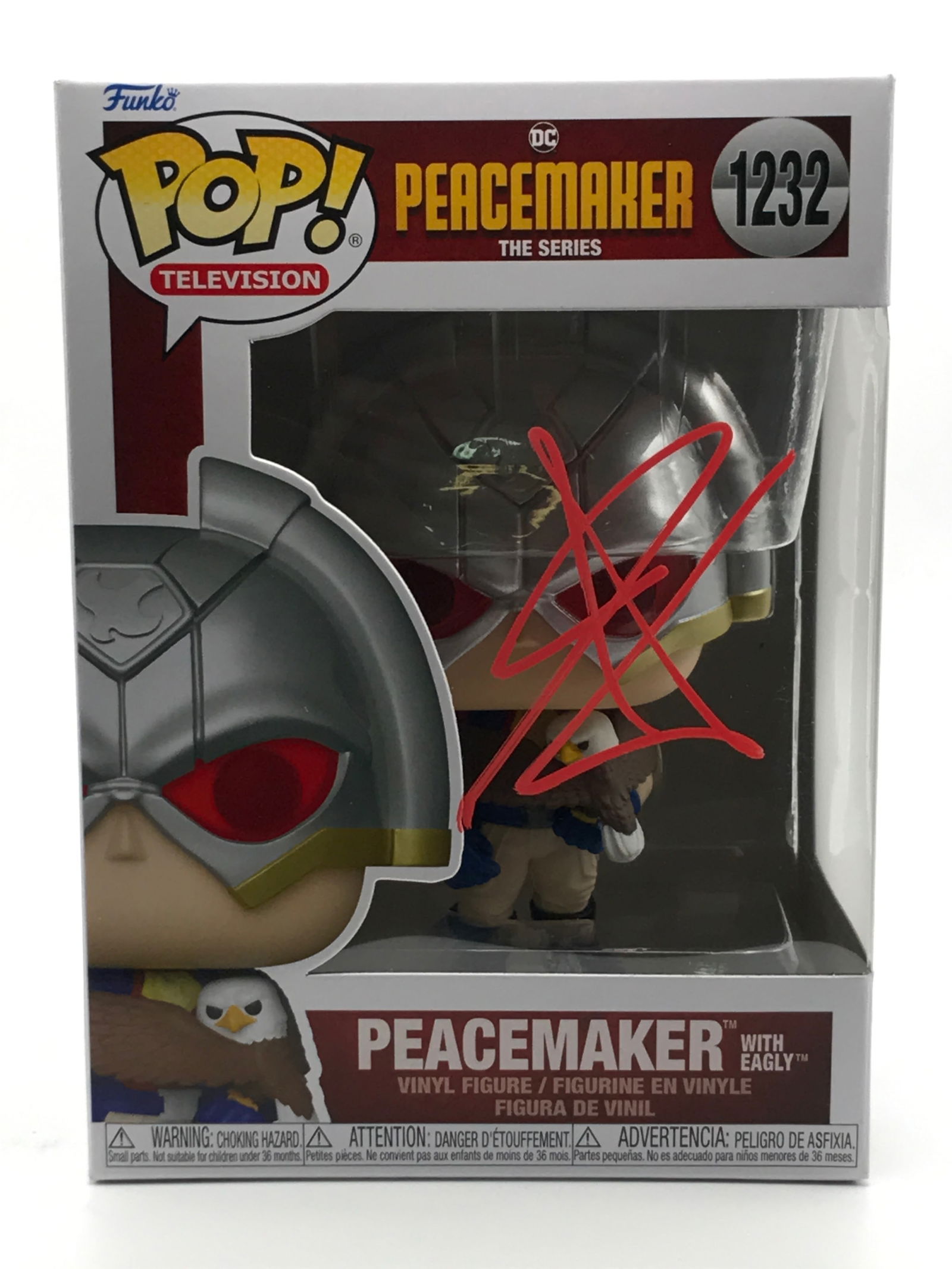 JOHN CENA SIGNED PEACEMAKER FUNKO POP - WWOC COA (1 of 2)