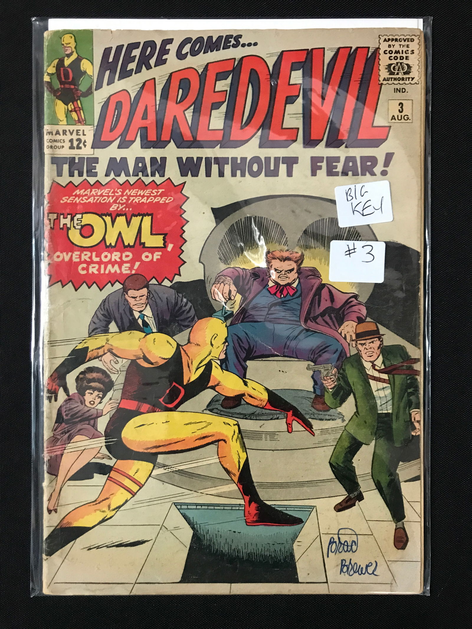 KEY ISSUE DAREDEVIL NO.3 - MARVEL COMICS (1ST APP OWL) (1 of 1)