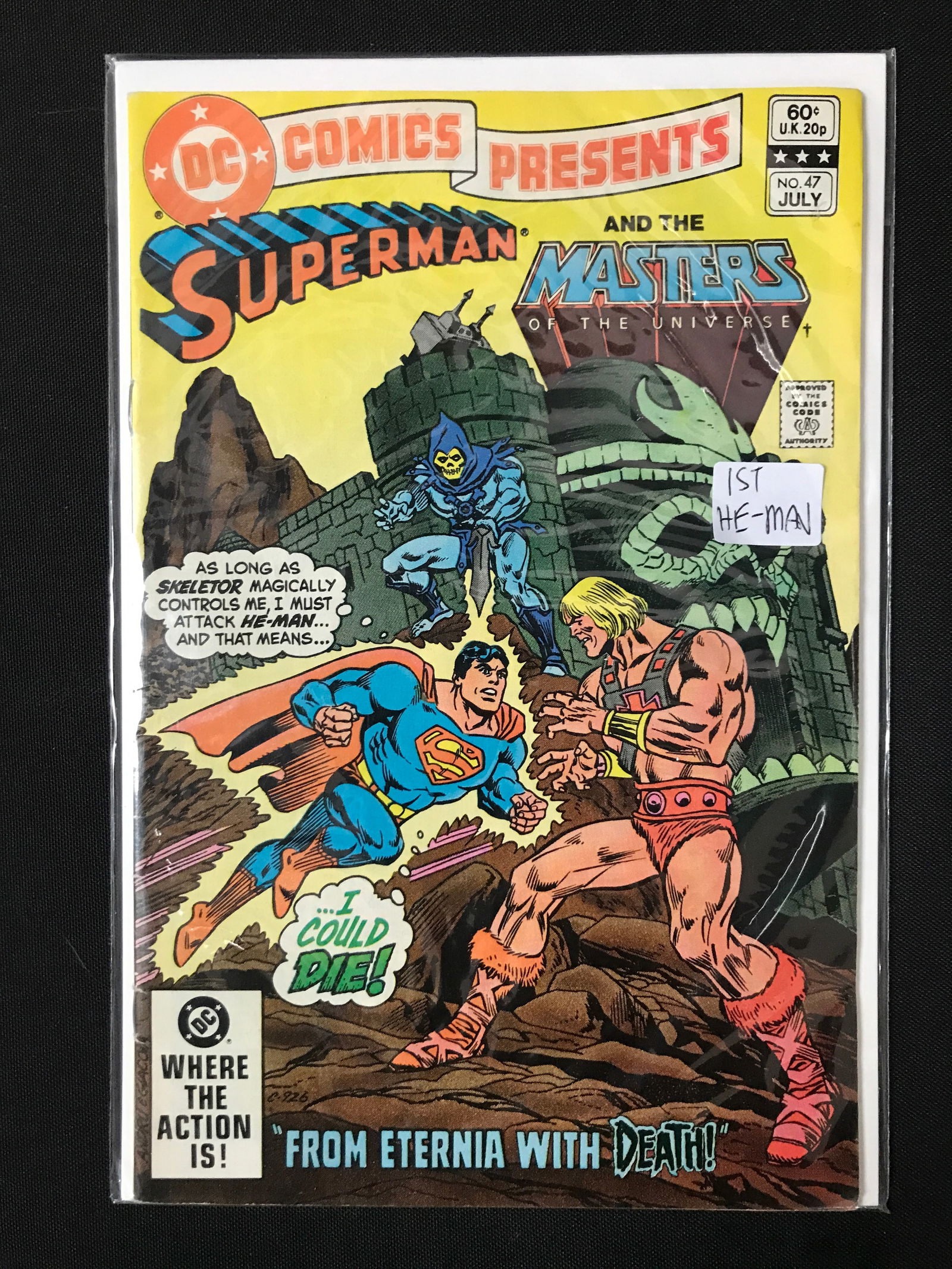 DC COMICS PRESENTS SUPERMAN AND MASTERS OF THE UNIVERSE (1ST HE-MAN, SKELETOR) (1 of 1)