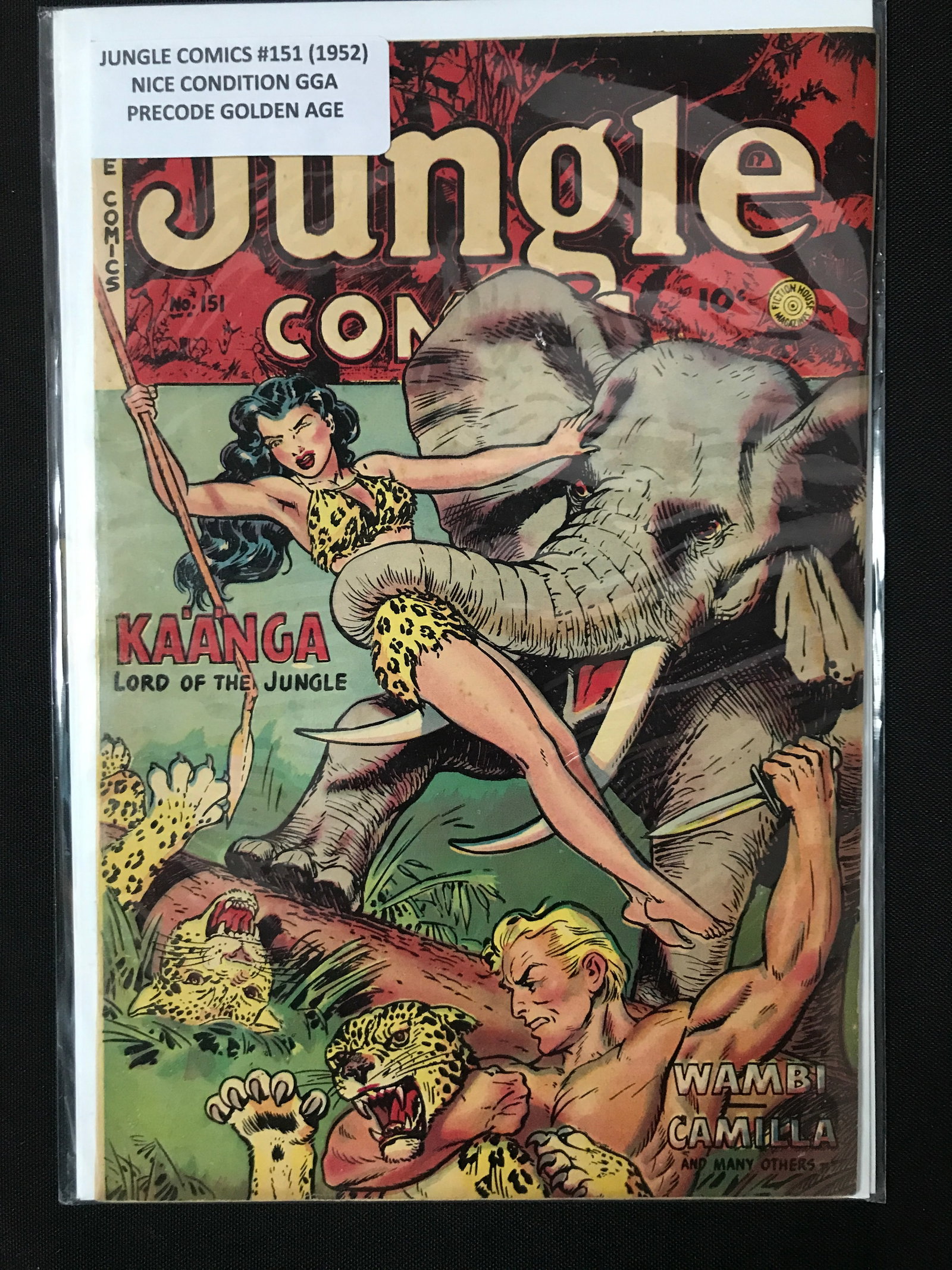 JUNGLE COMICS #151 - FICTION HOUSE: Prices are in Canadian dollars