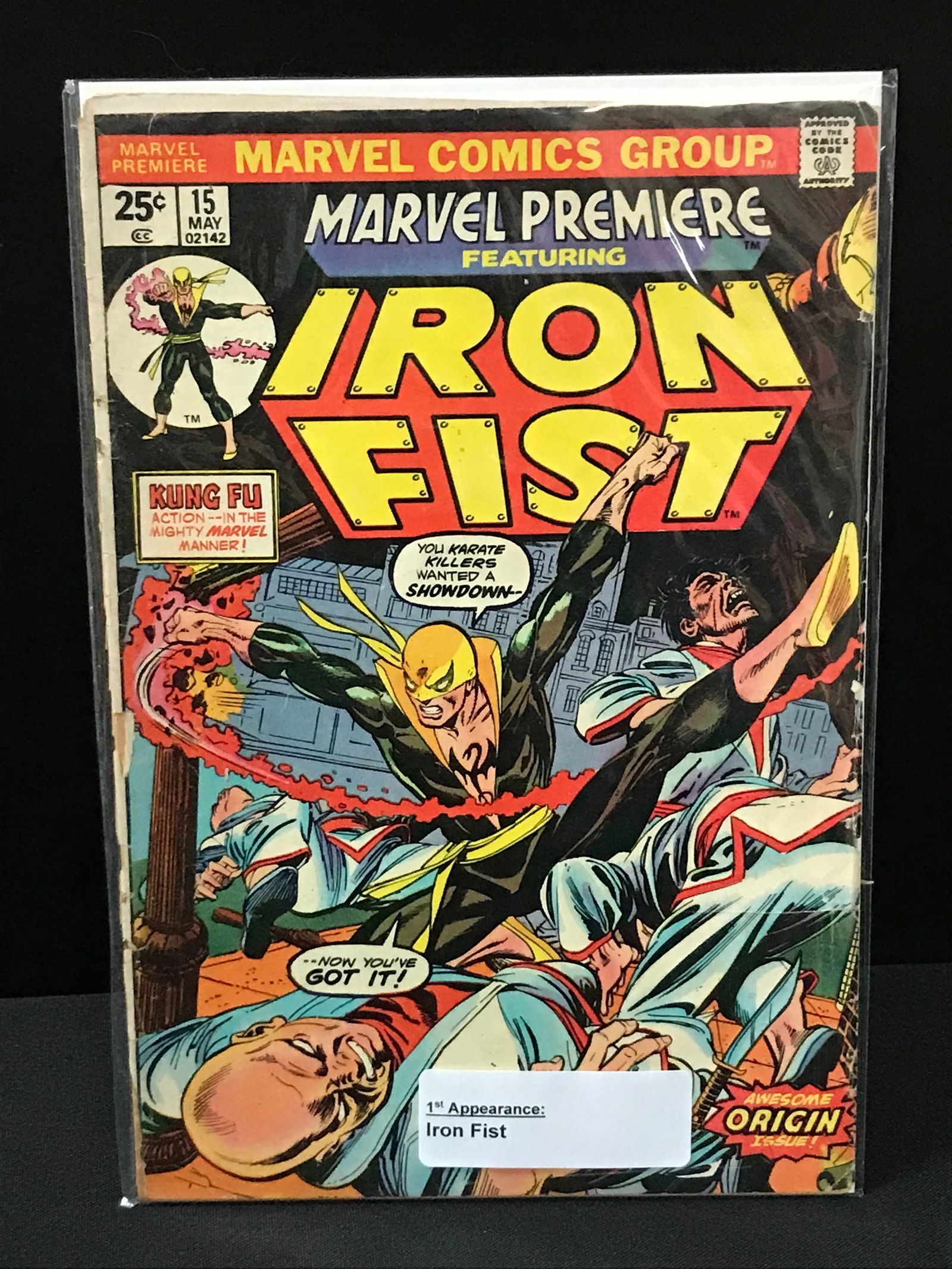 MARVEL PREMIERE #15 1ST APPEARANCE OF IRON FIST - MARVEL COMICS (1 of 1)
